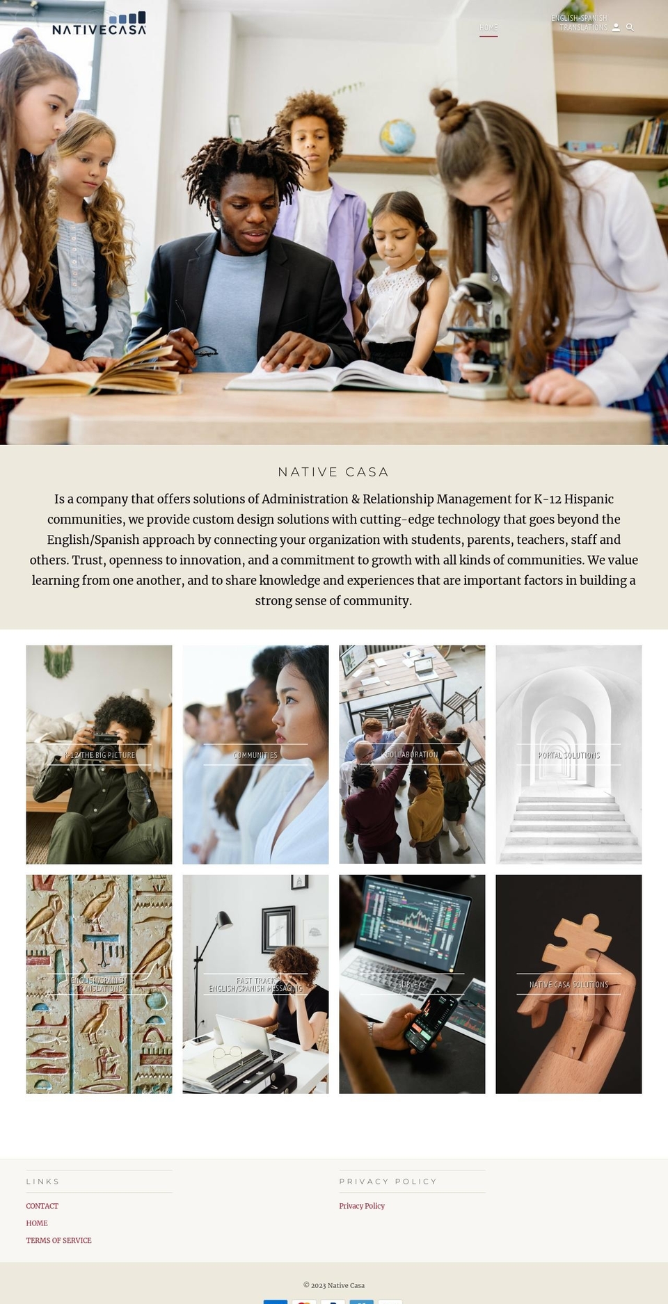 nativecasa.com — Shopify storefront screenshot