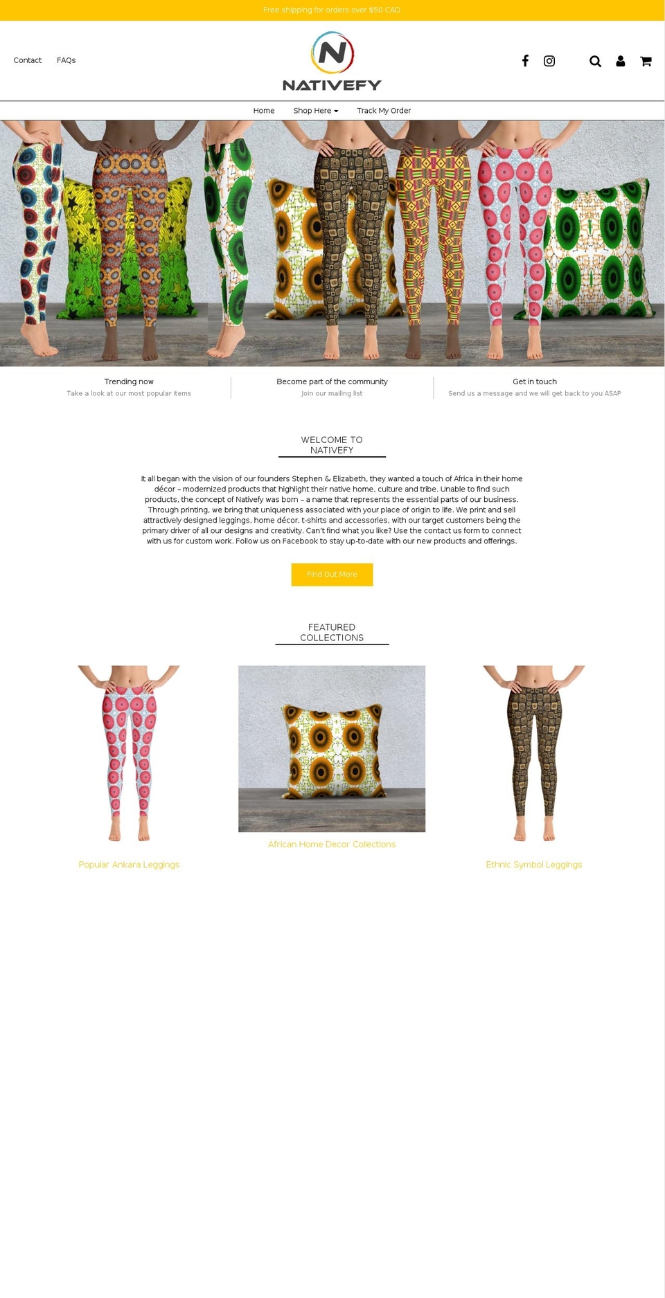 nativefy.com — Shopify storefront screenshot