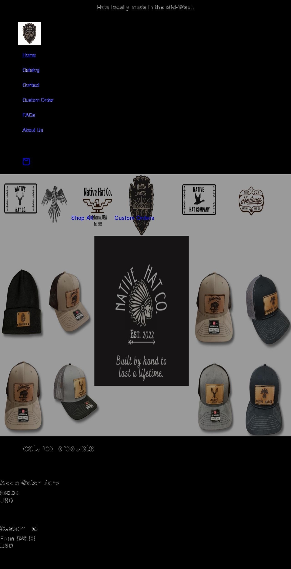 nativehat.com shopify website screenshot