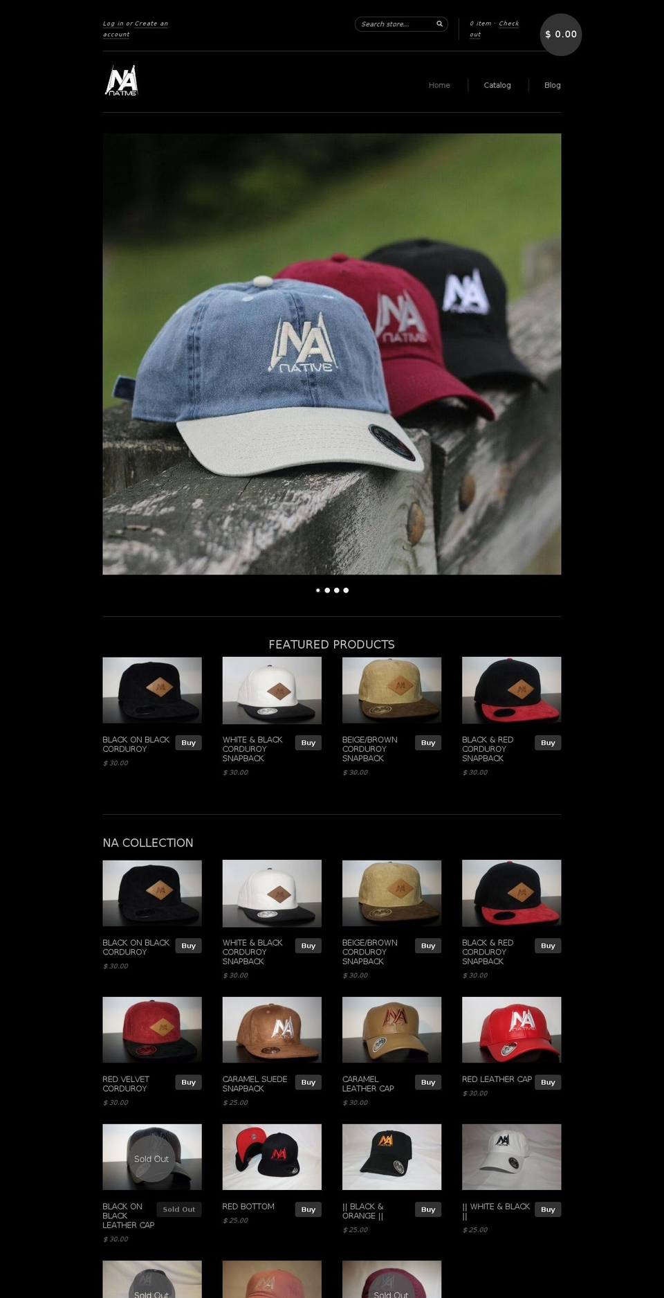 nativeinco.com shopify website screenshot