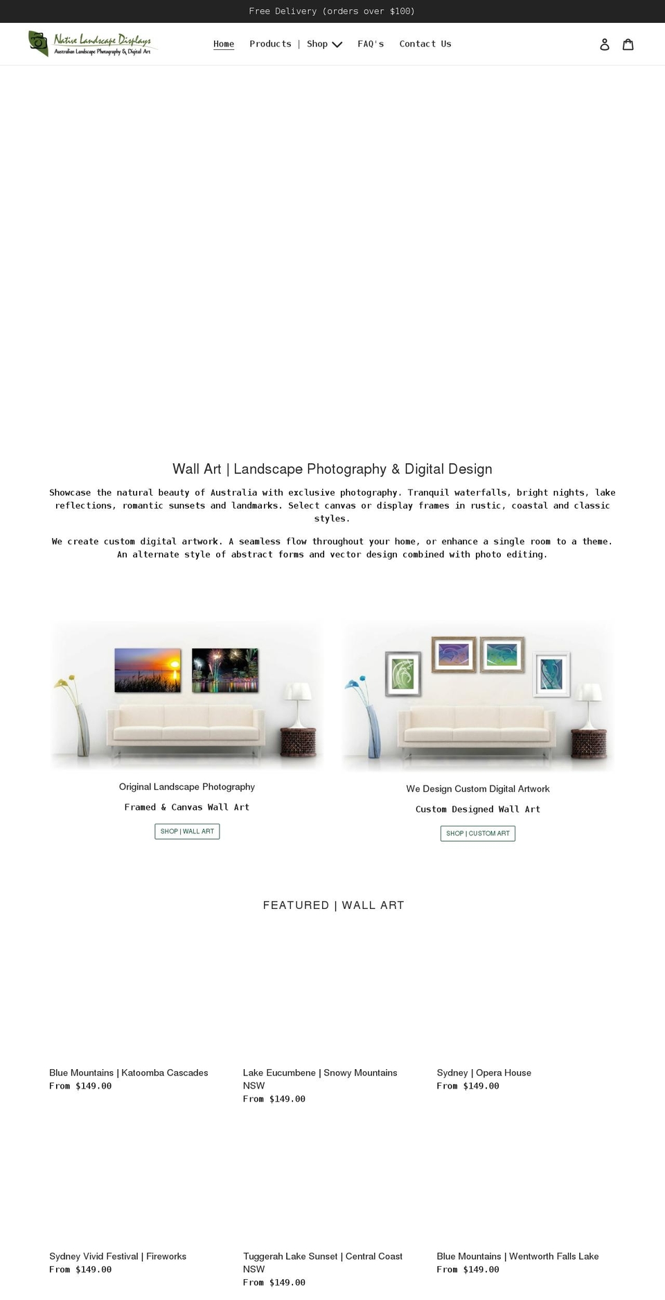 nativelandscapedisplays.com.au shopify website screenshot