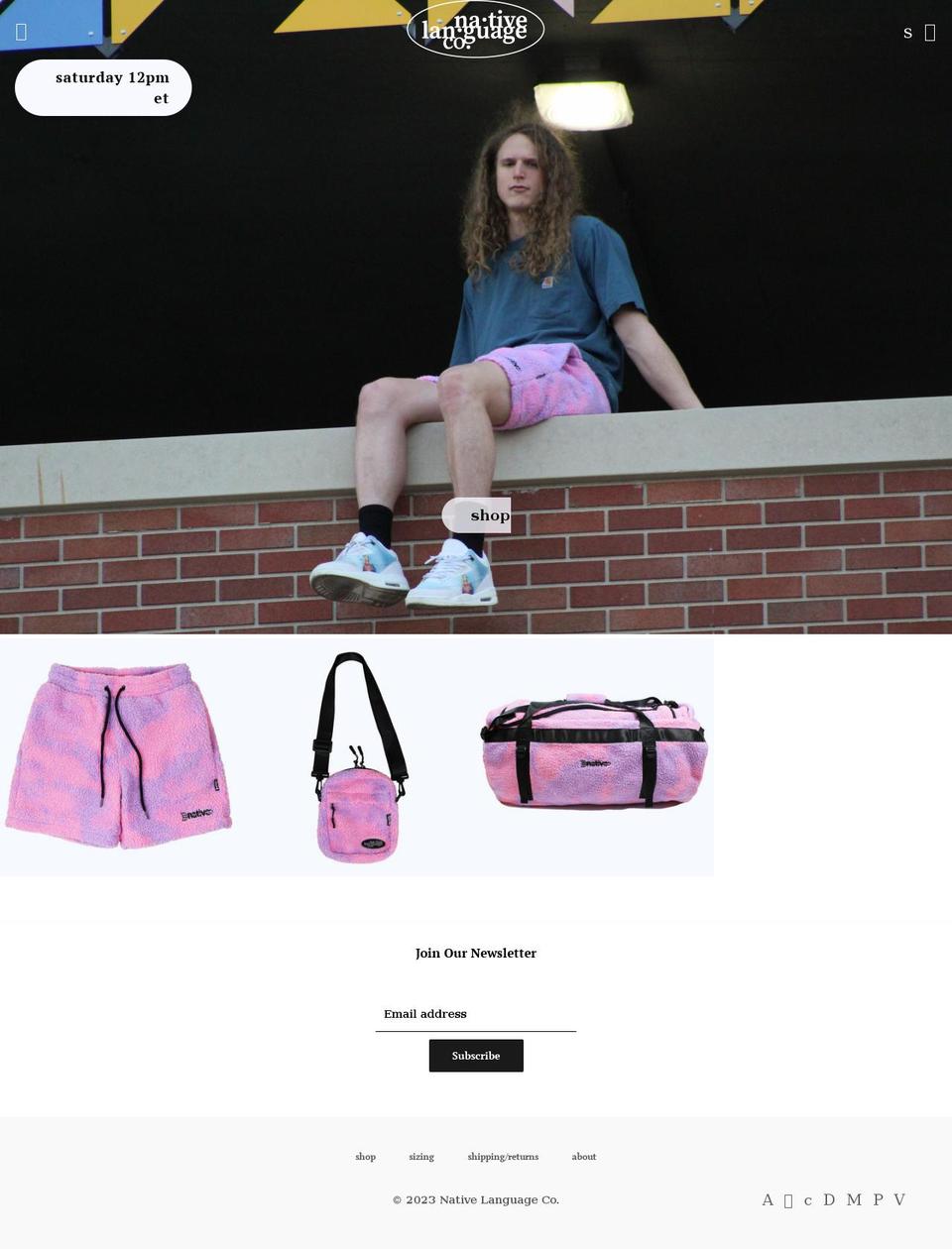 nativelanguageco.com — Shopify storefront screenshot