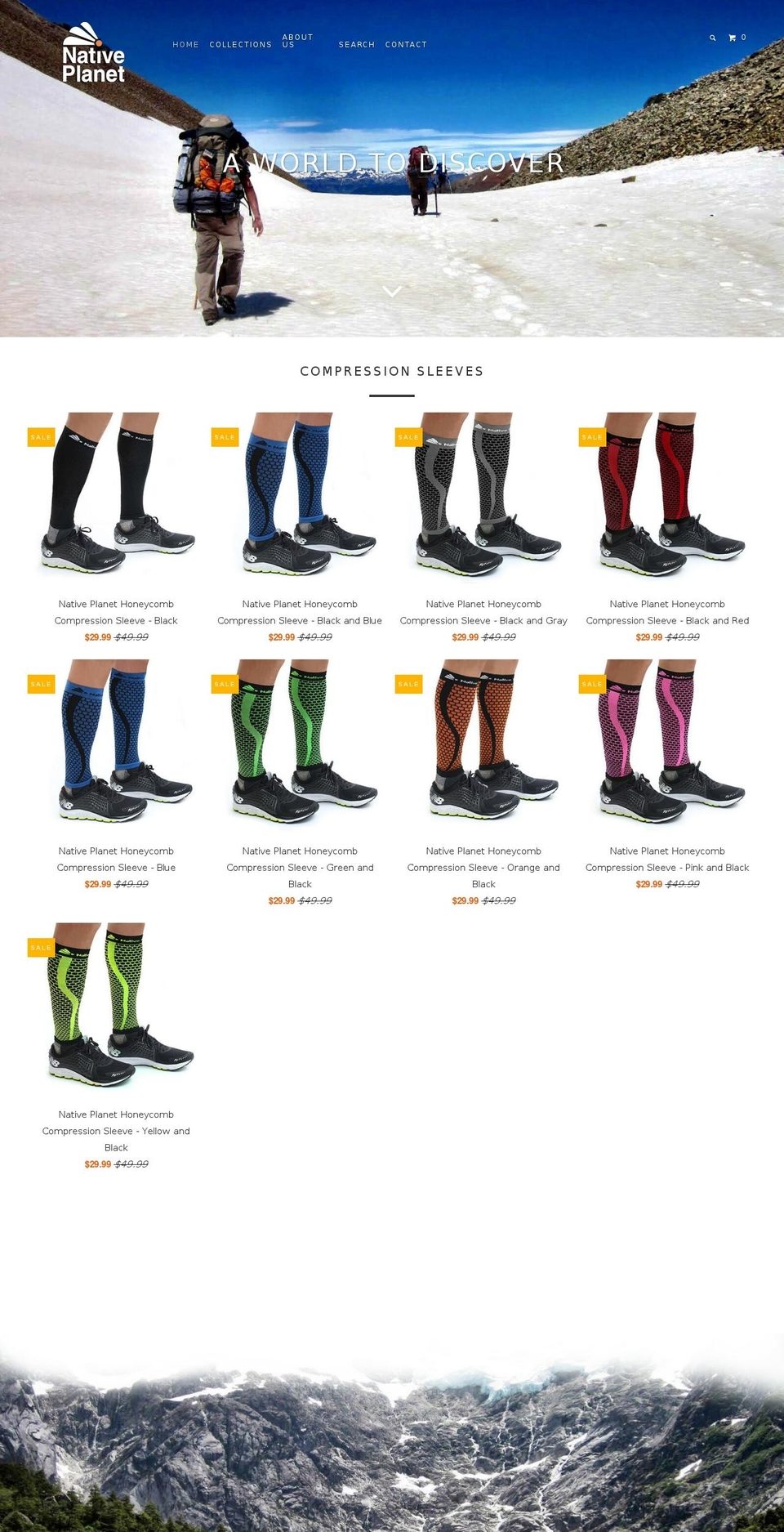 nativeplanetusa.com shopify website screenshot