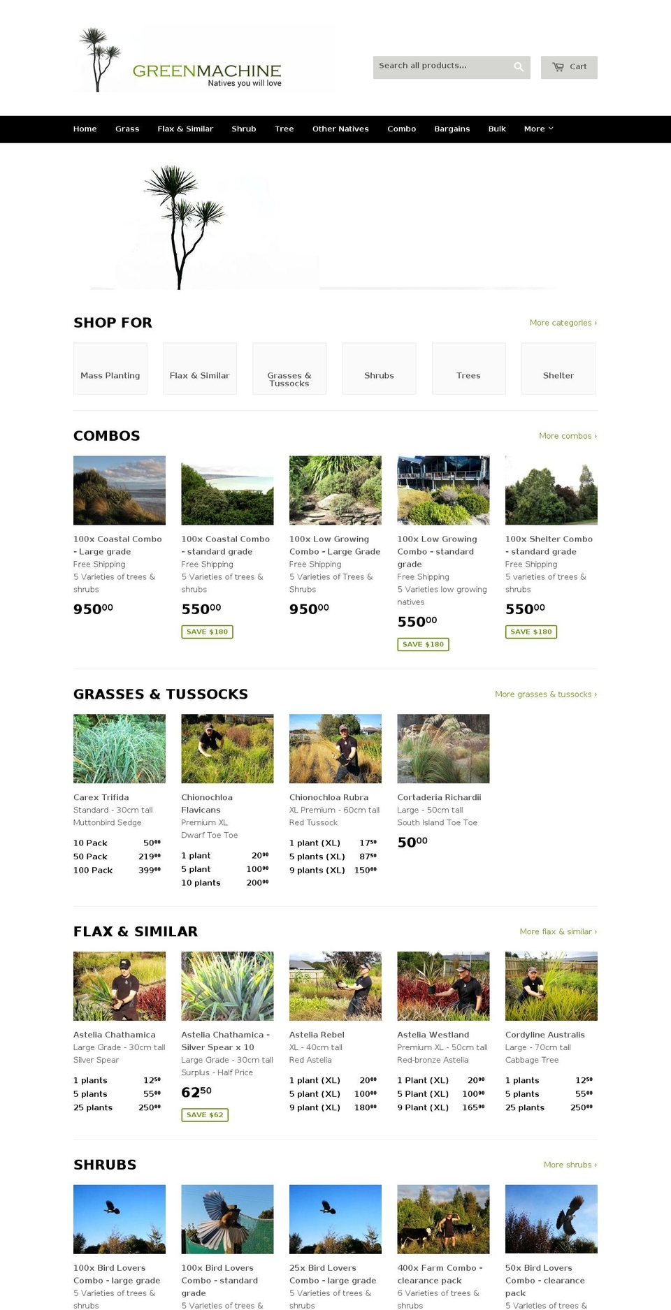 nativeplants.info shopify website screenshot