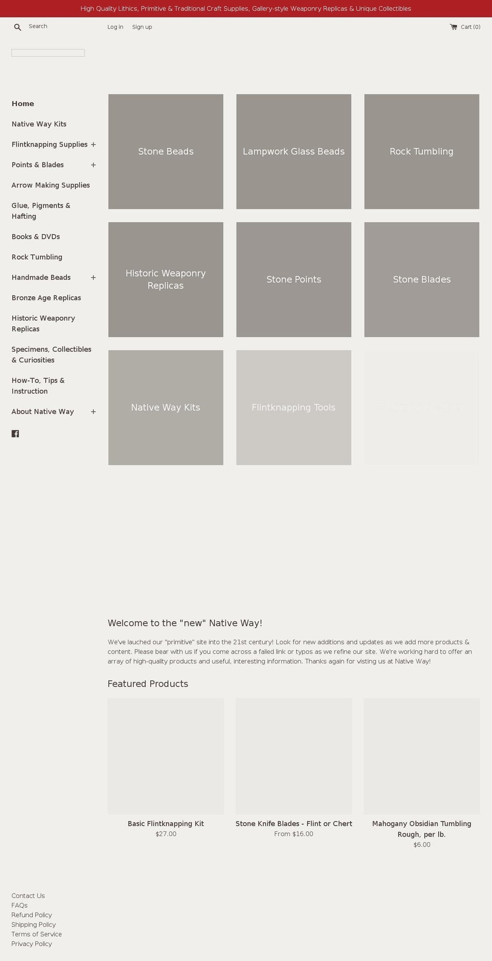 nativewayonline.com shopify website screenshot