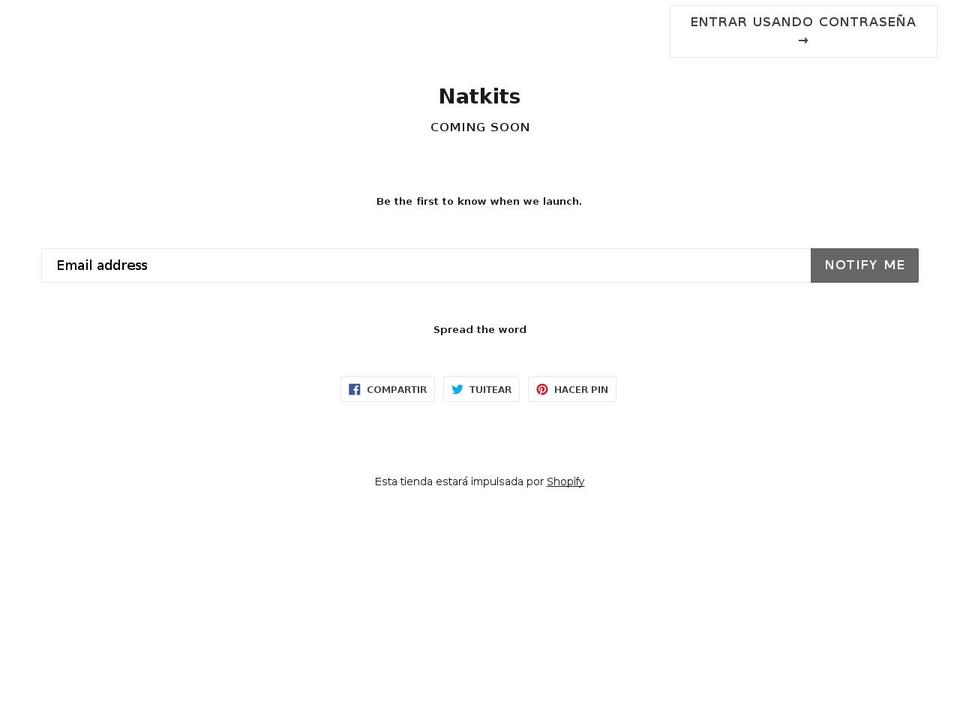 natkits.com — Shopify storefront screenshot
