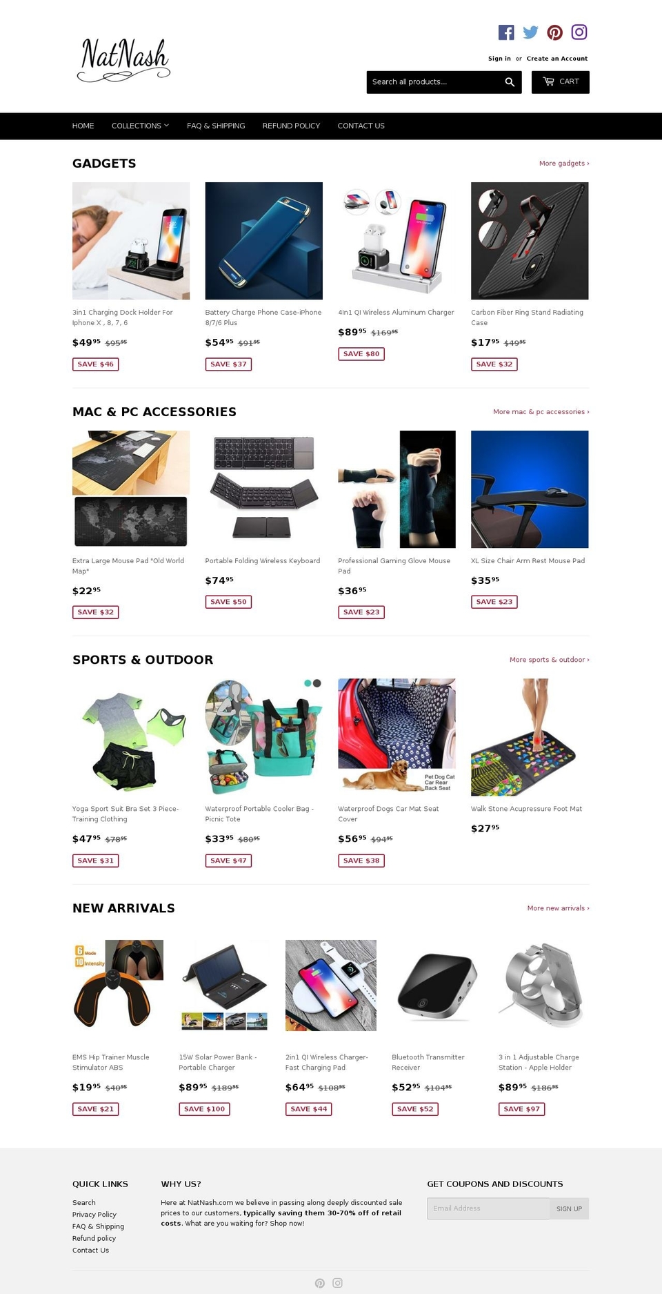 natnash.com — Shopify storefront screenshot