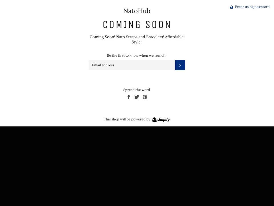 natohub.com — Shopify storefront screenshot