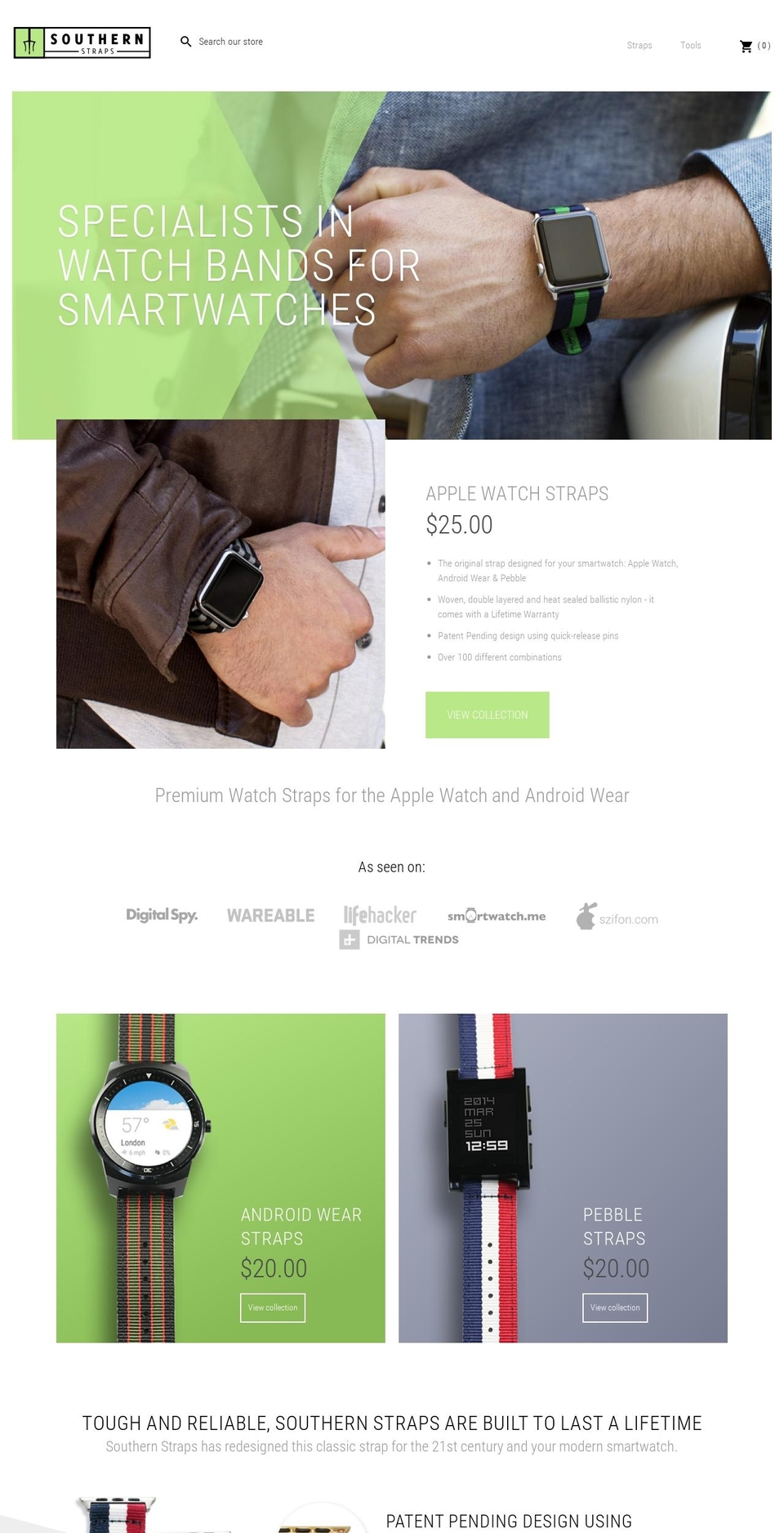 southernstraps Shopify theme site example natosmartstrap.com