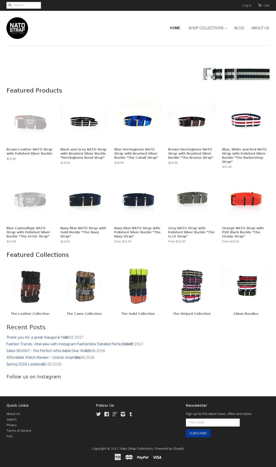 natostrapcollections.com shopify website screenshot