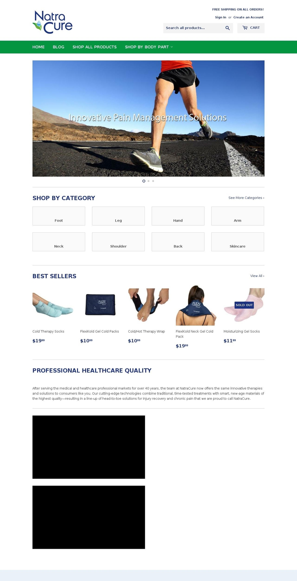 natracure.jp shopify website screenshot