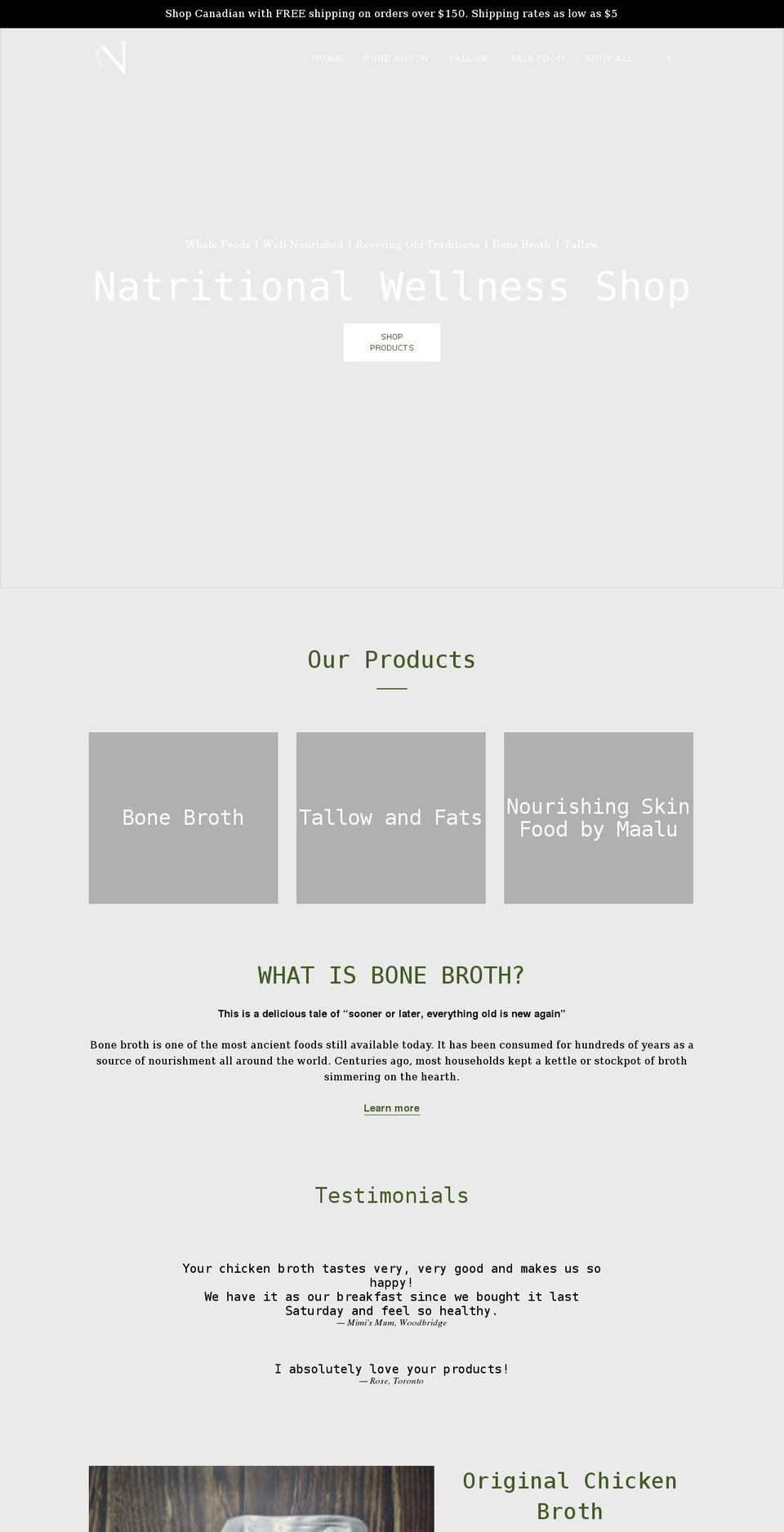 natritionalwellness.shop shopify website screenshot