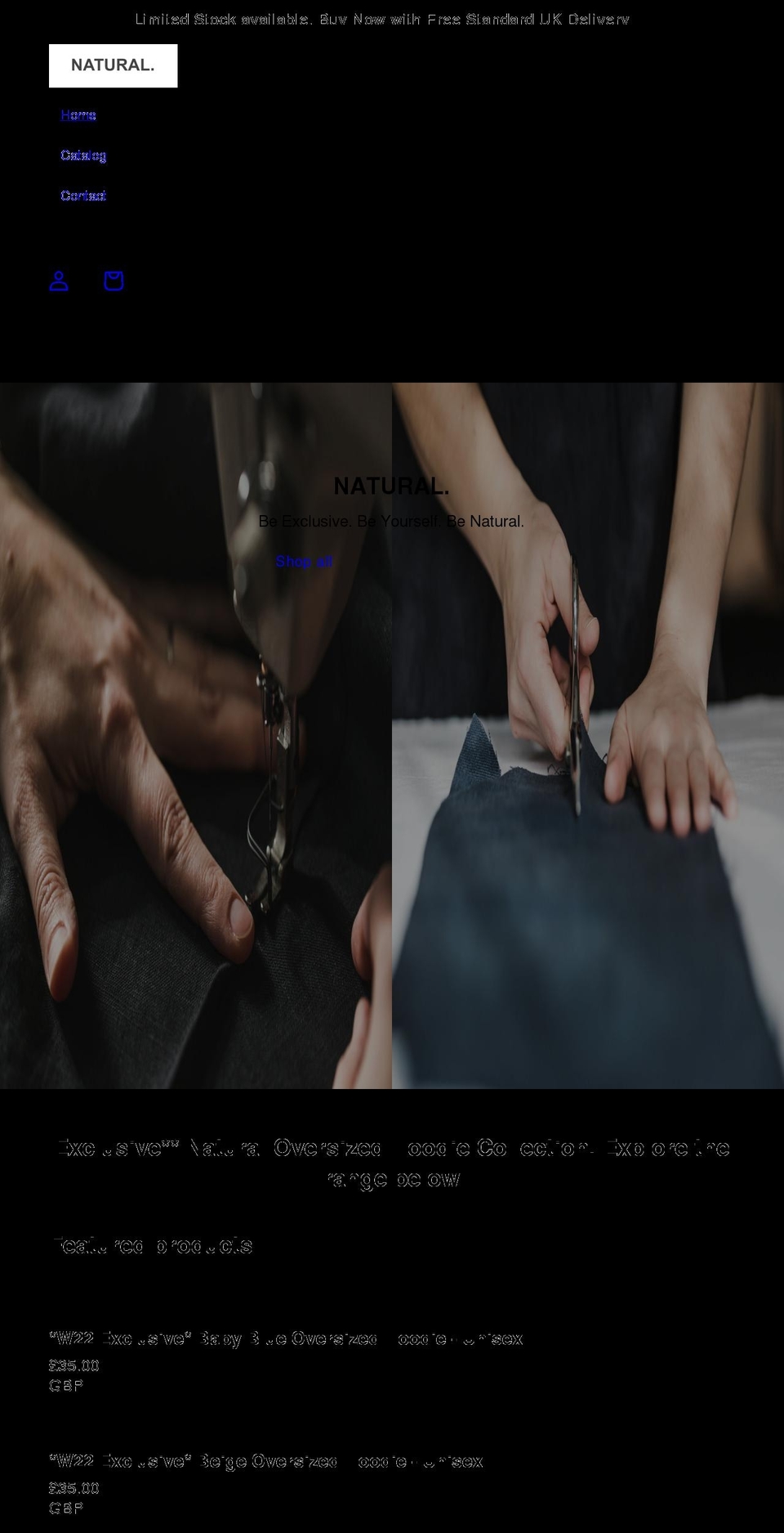 natrlapparel.com shopify website screenshot