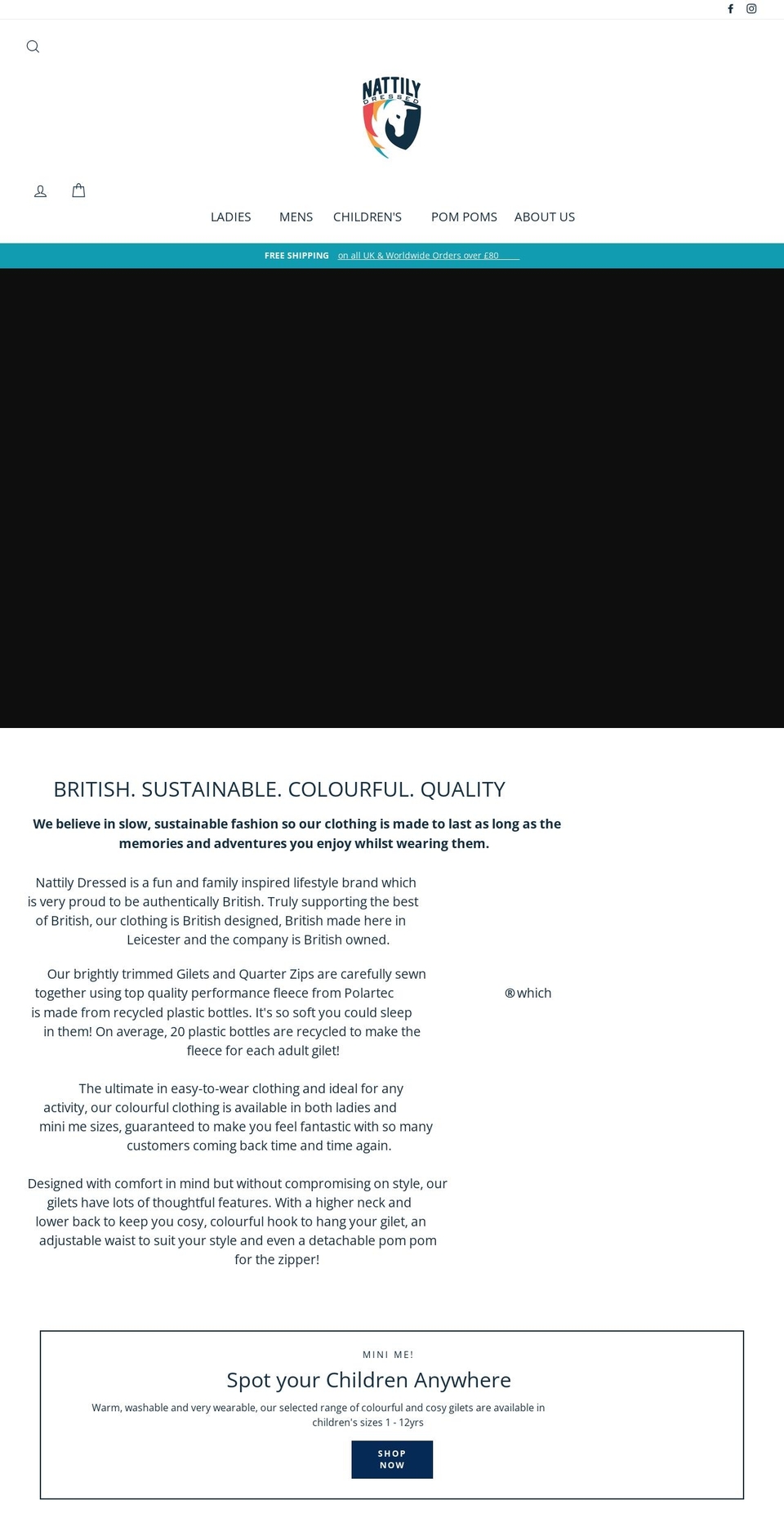 nattily.co.uk shopify website screenshot