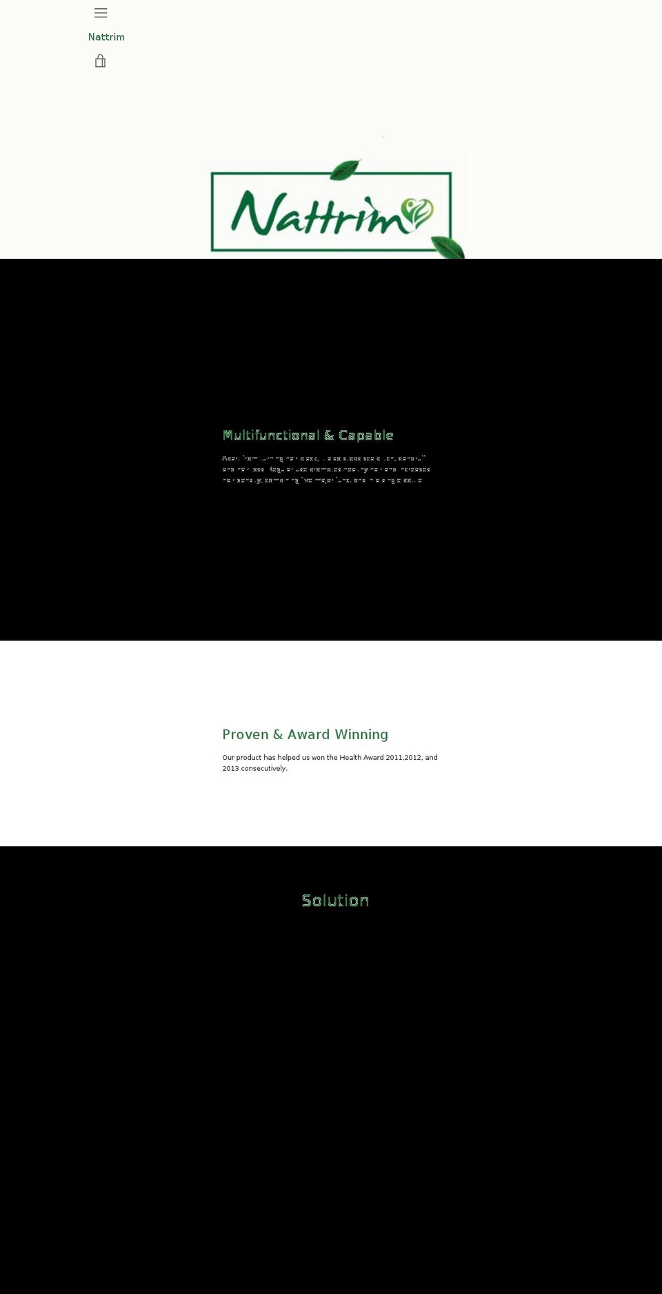nattrim.com — Shopify storefront screenshot