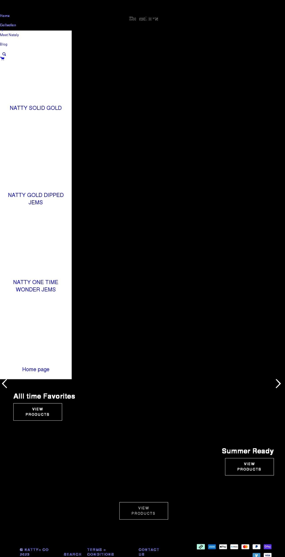 natty-co.com shopify website screenshot