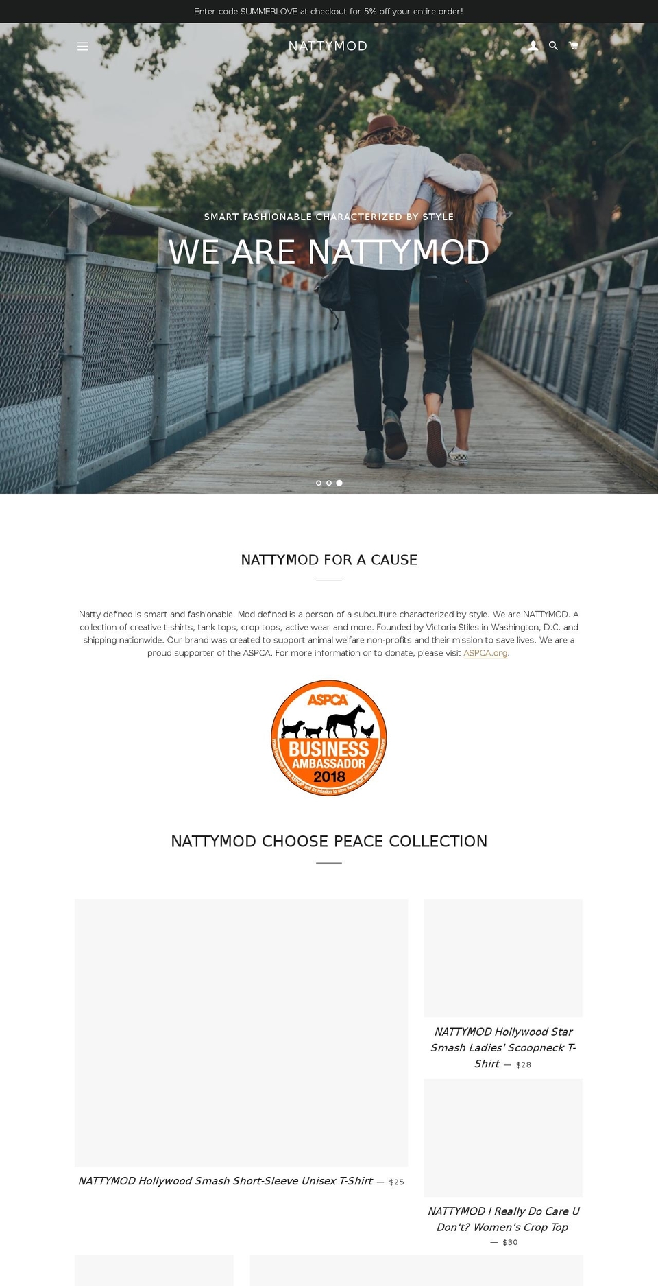 nattymod.com — Shopify storefront screenshot