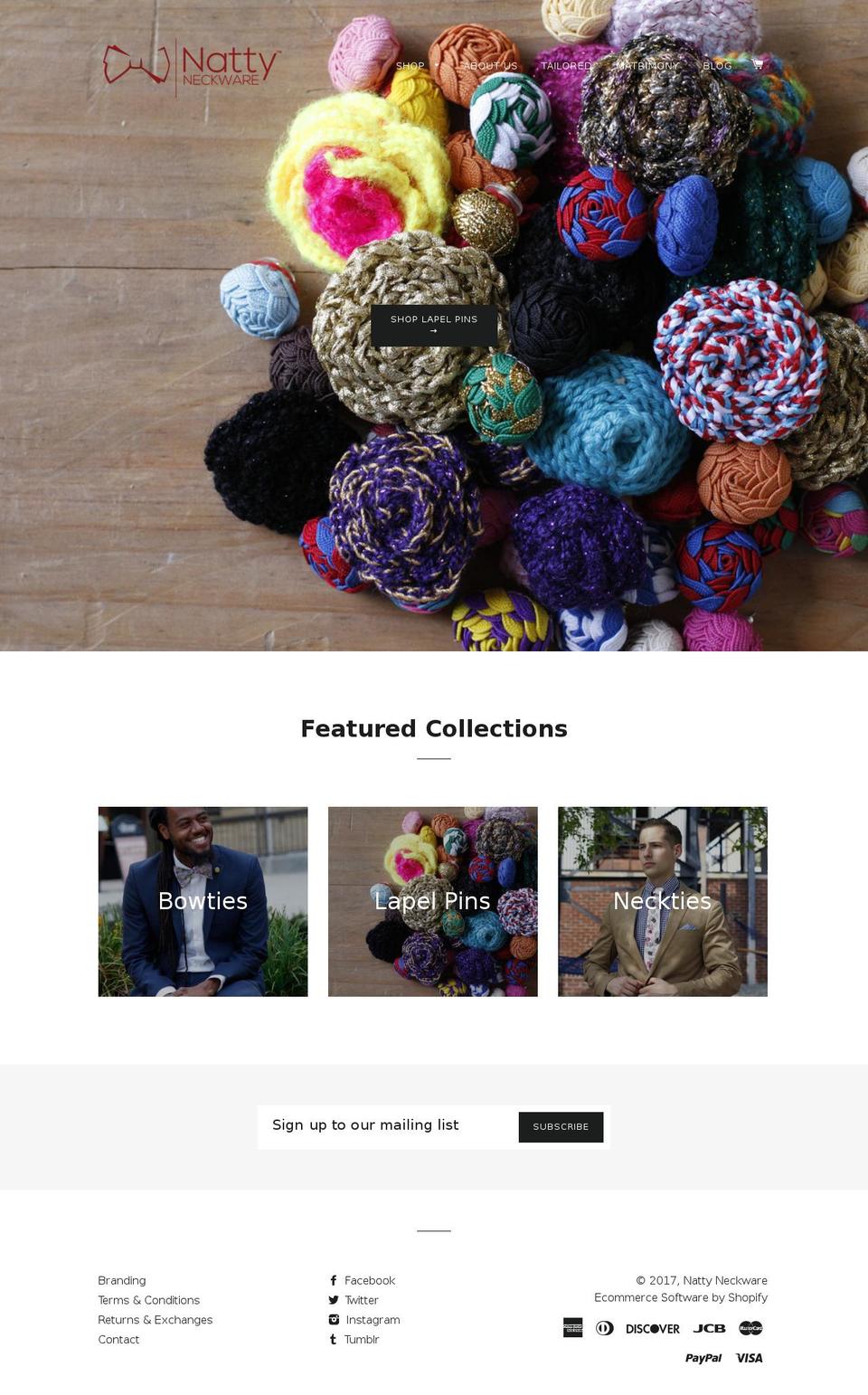 nattyneckware.com shopify website screenshot