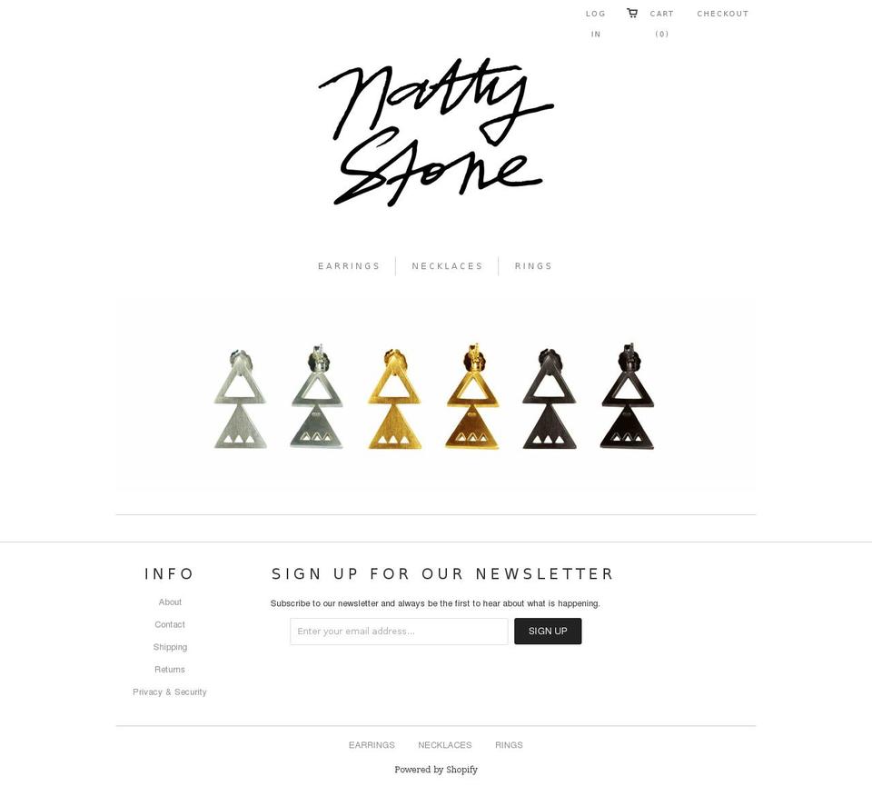 nattystone.com — Shopify storefront screenshot