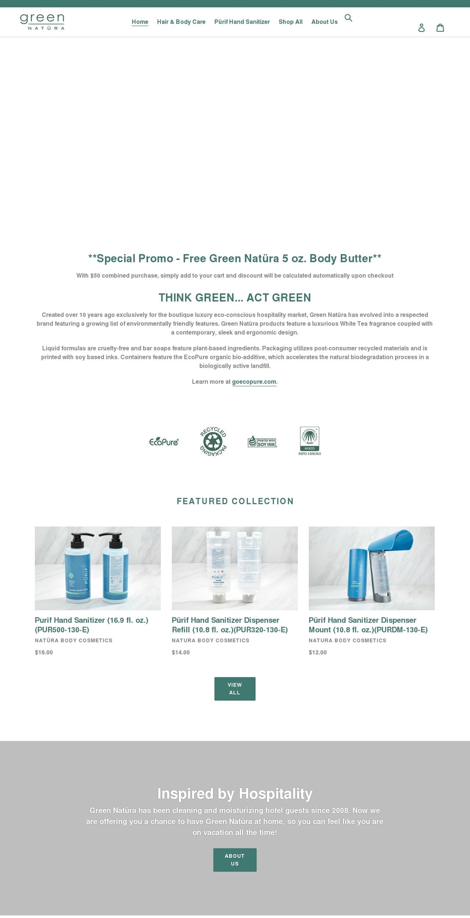natura-body.com — Shopify storefront screenshot