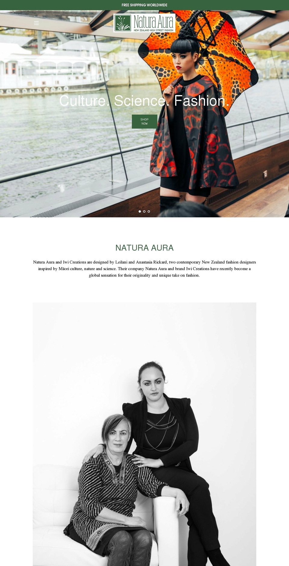 naturaaura.com shopify website screenshot