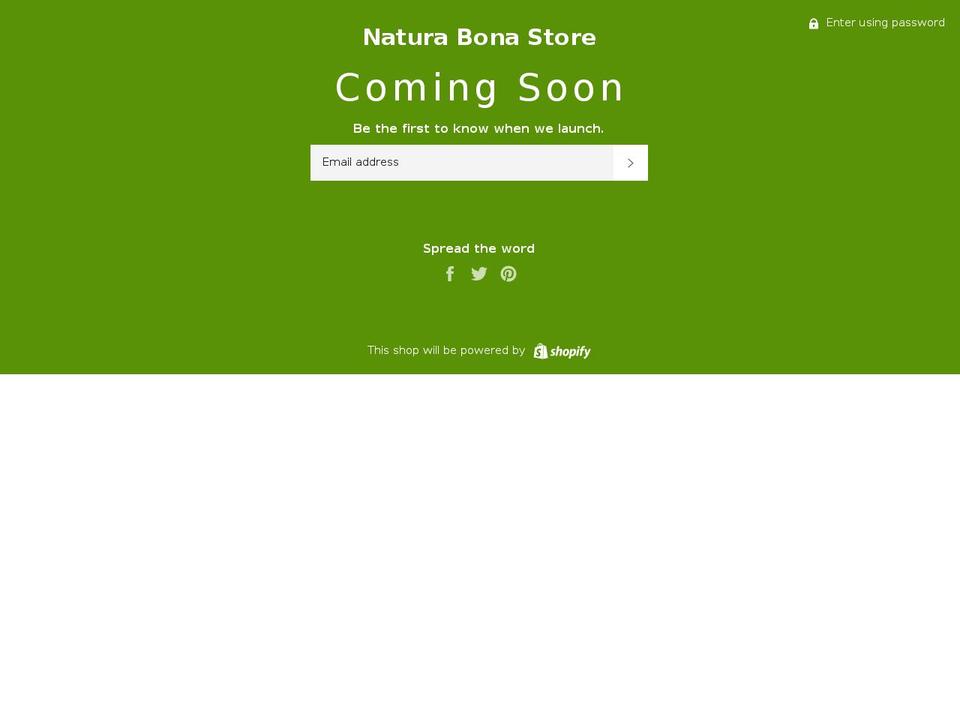 naturabona.com shopify website screenshot