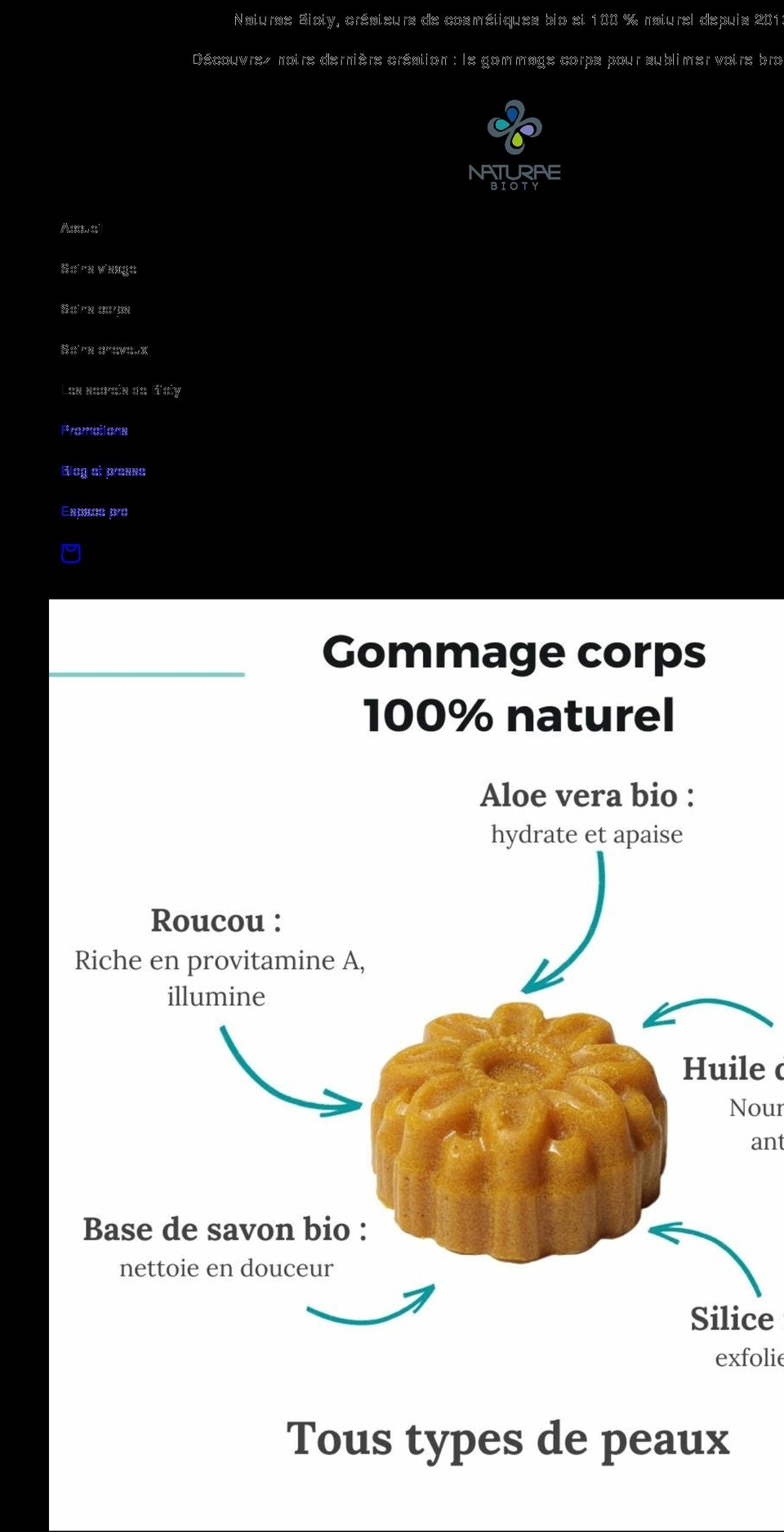 naturae-bioty.fr shopify website screenshot