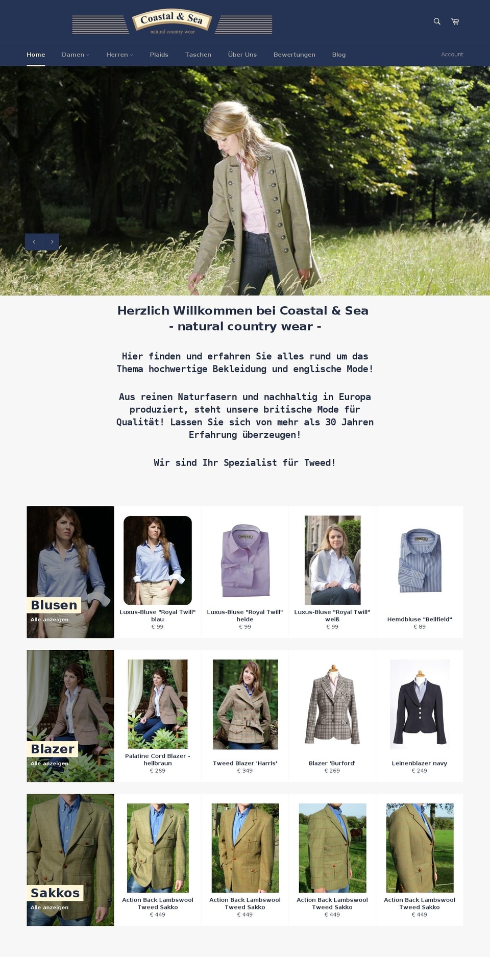 natural-country-wear.com shopify website screenshot