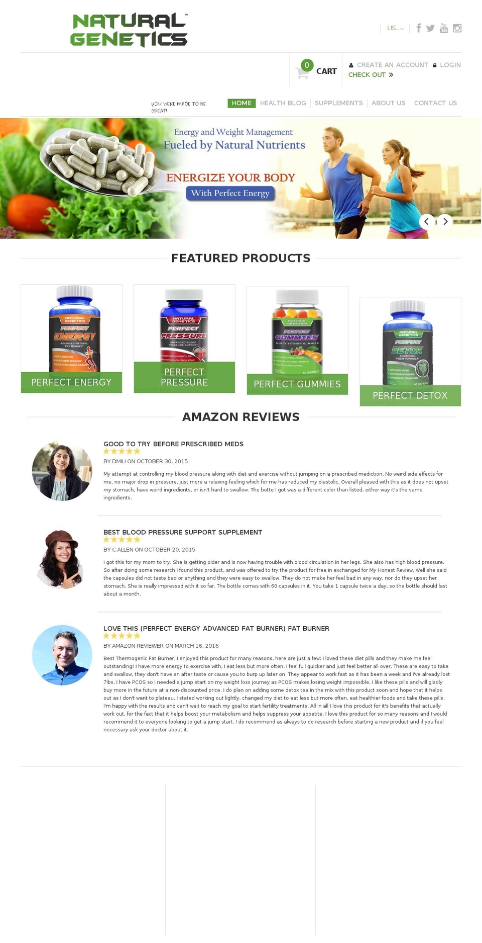 theme150 Shopify theme site example natural-genetics.com