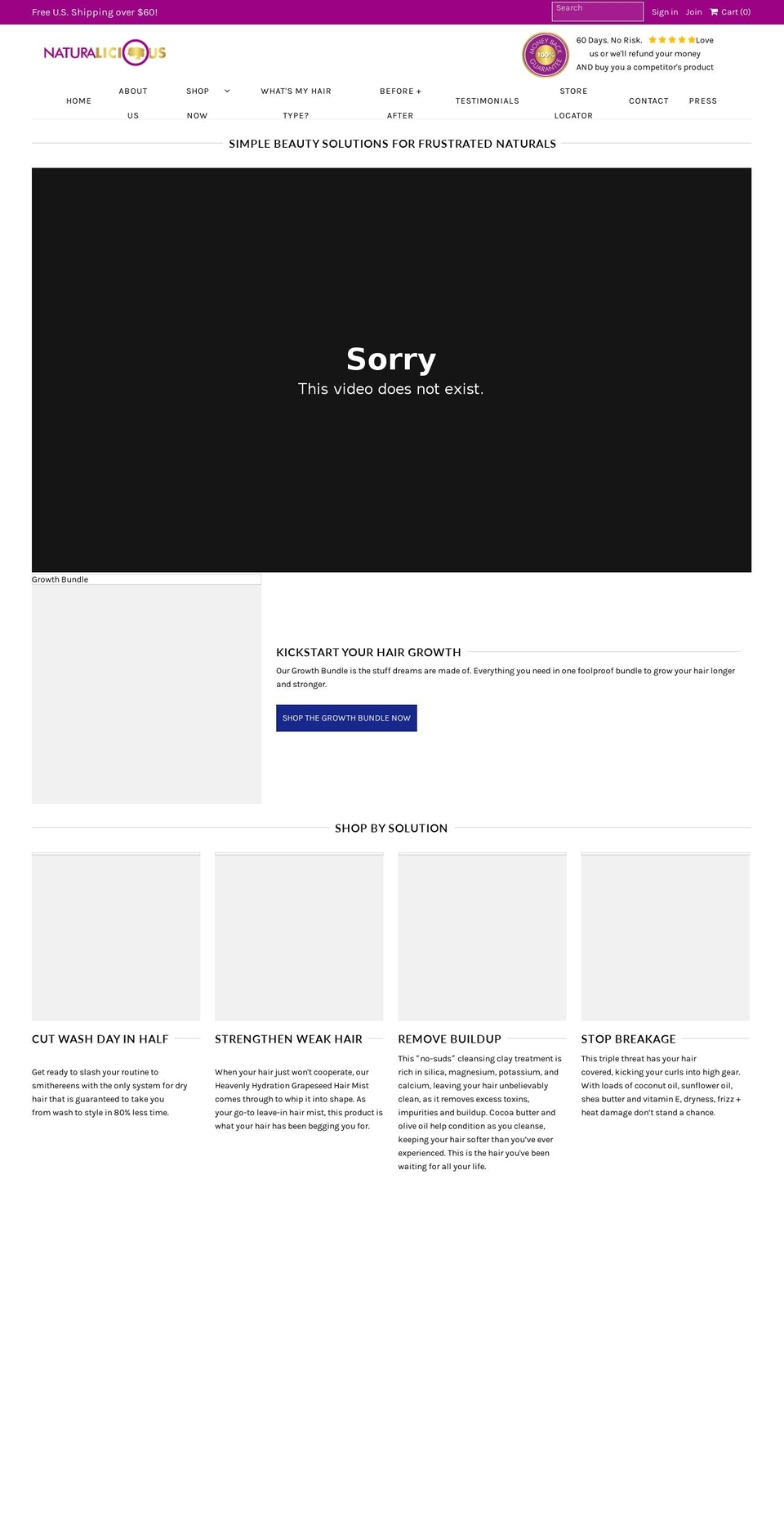 natural-hair.org shopify website screenshot