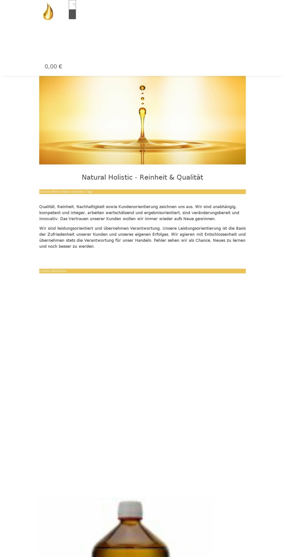 natural-holistic.com — Shopify storefront screenshot