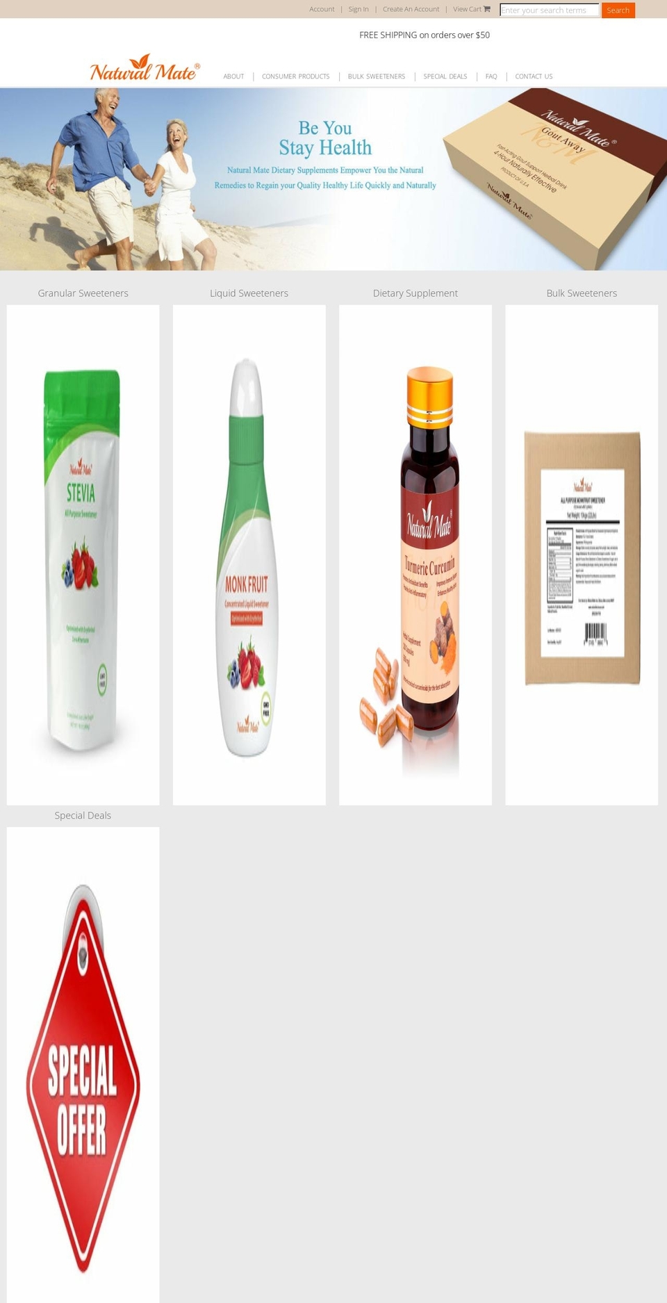 natural-mate-usa.myshopify.com shopify website screenshot