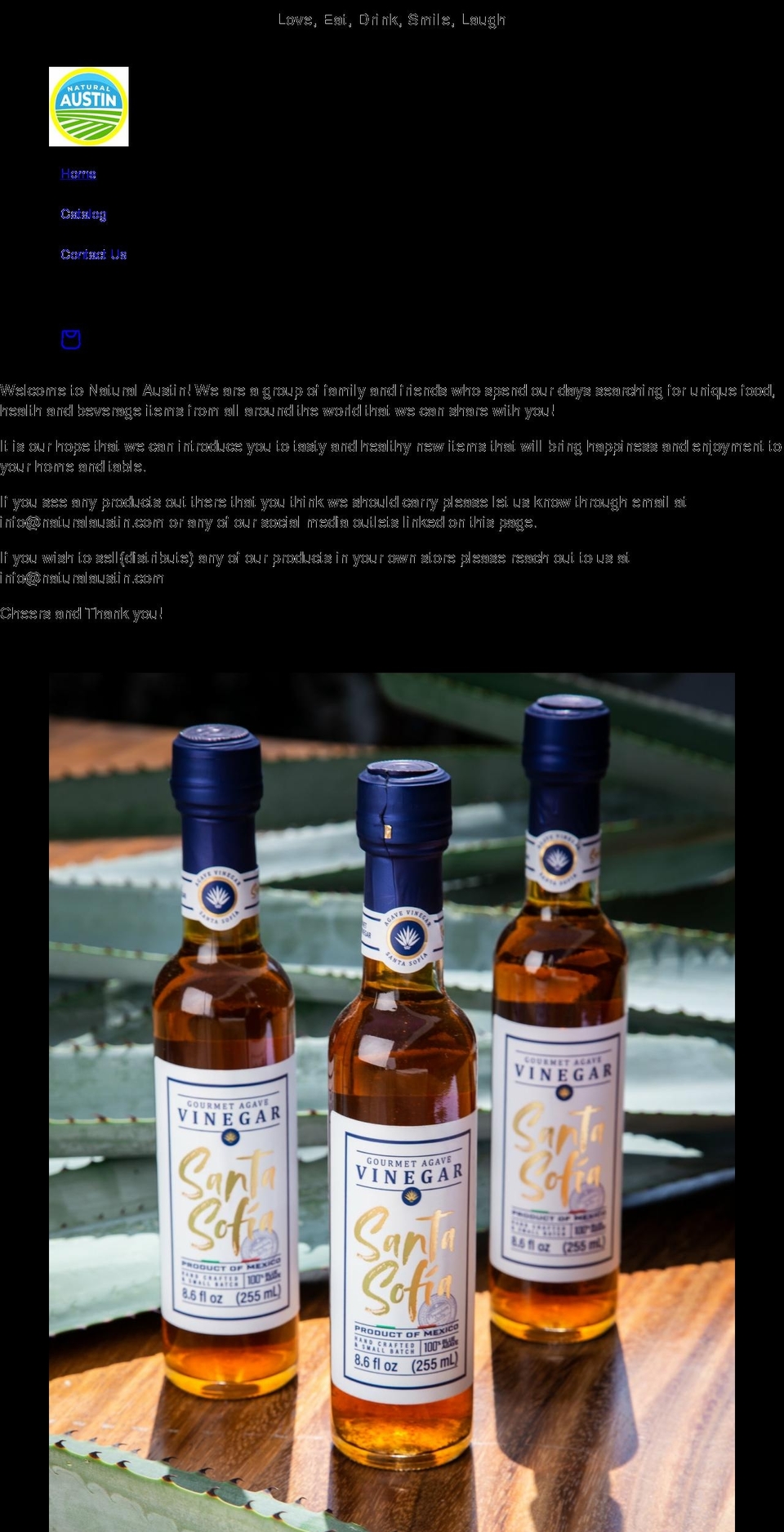 naturalaustin.com shopify website screenshot