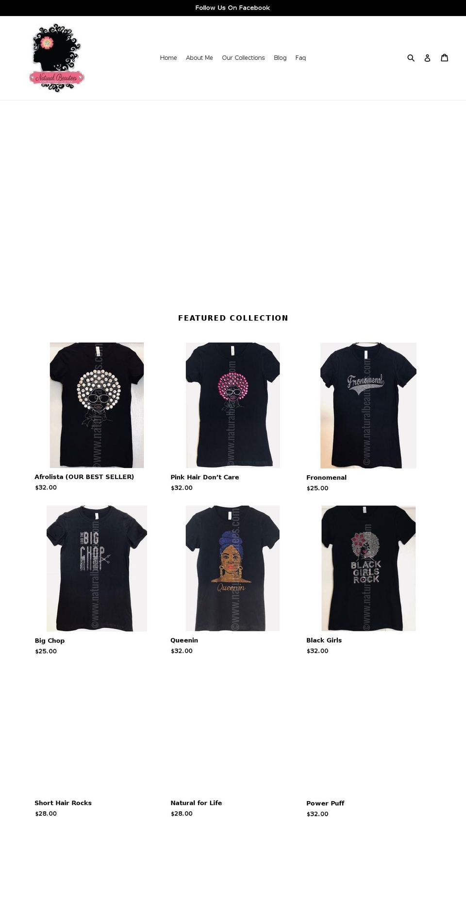 naturalbeautees.com shopify website screenshot
