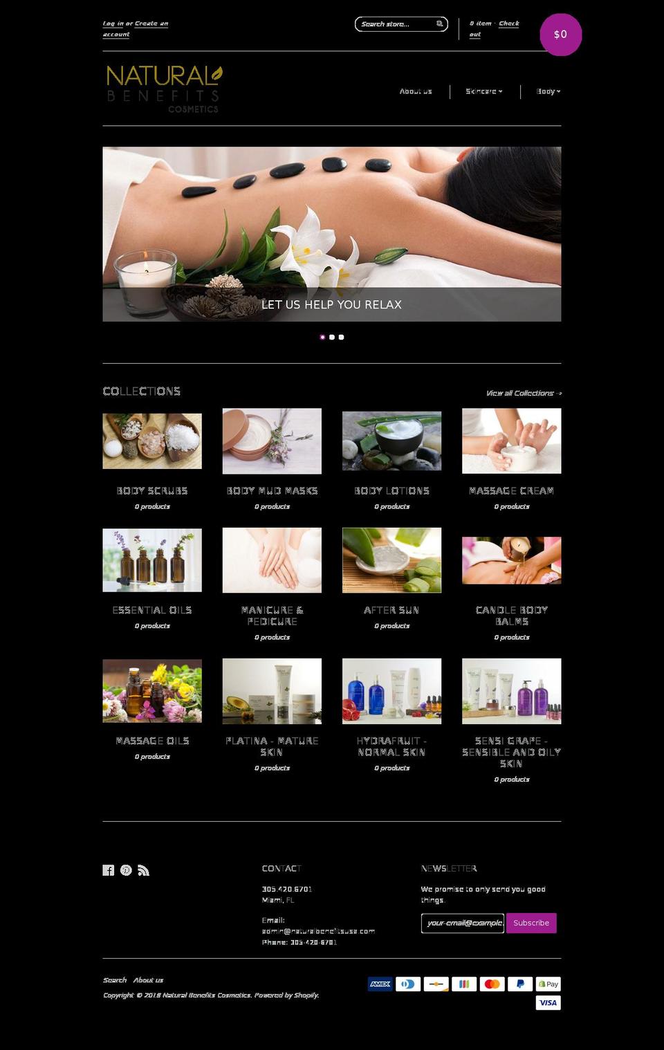 naturalbenefitsusa.com — Shopify storefront screenshot