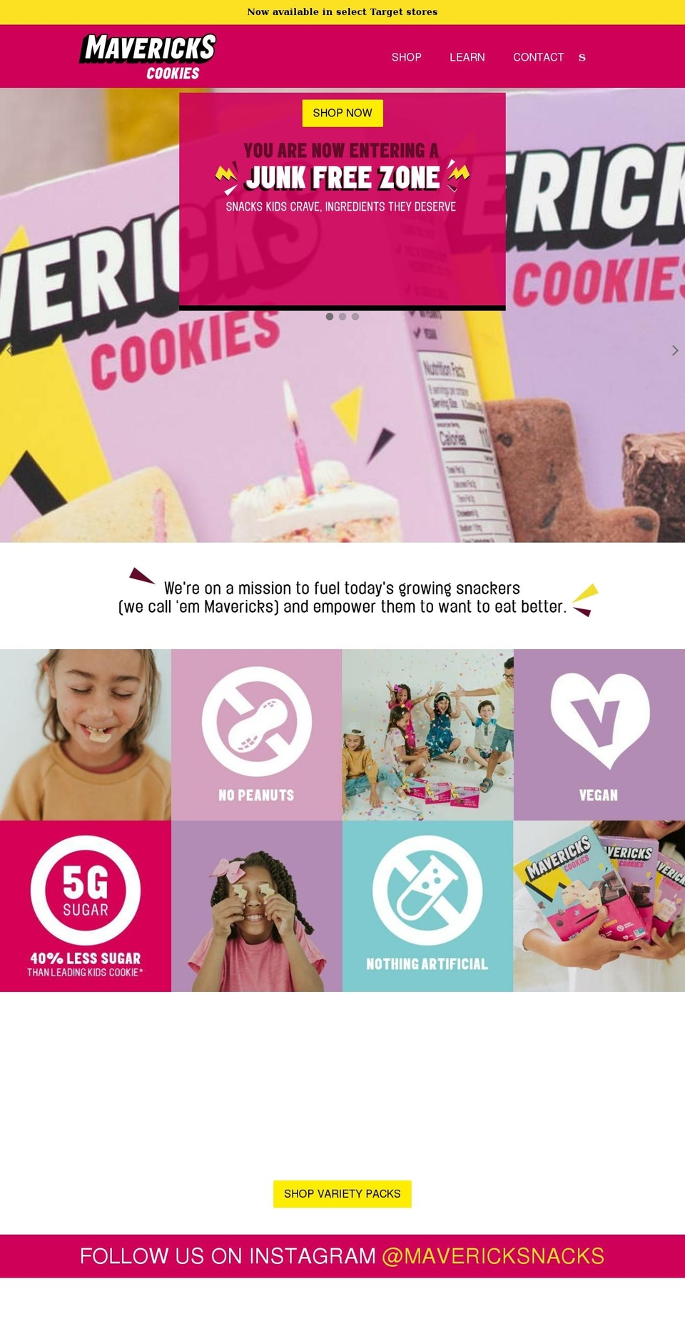 naturalbornsnackers.com shopify website screenshot