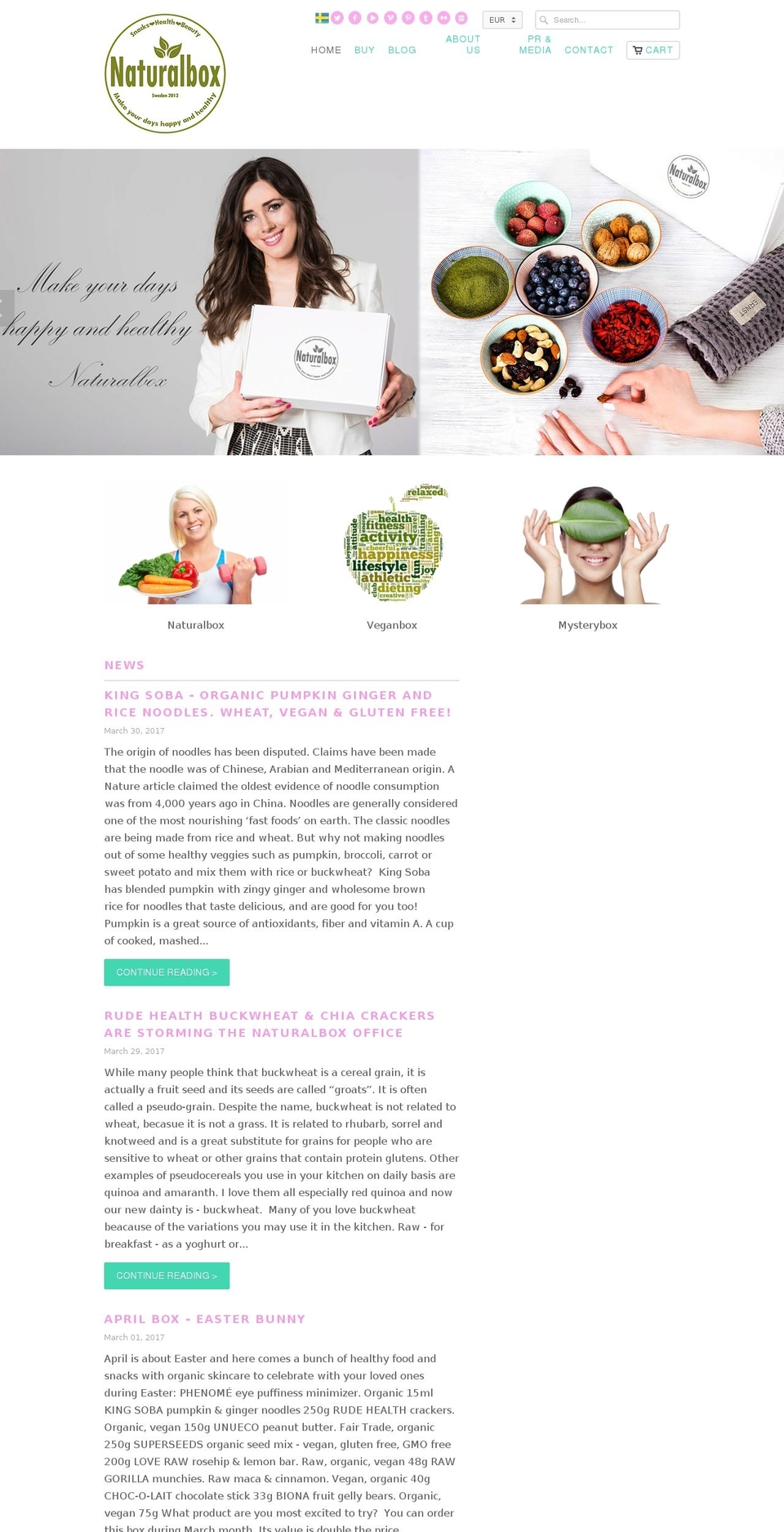 naturalbox.nl shopify website screenshot