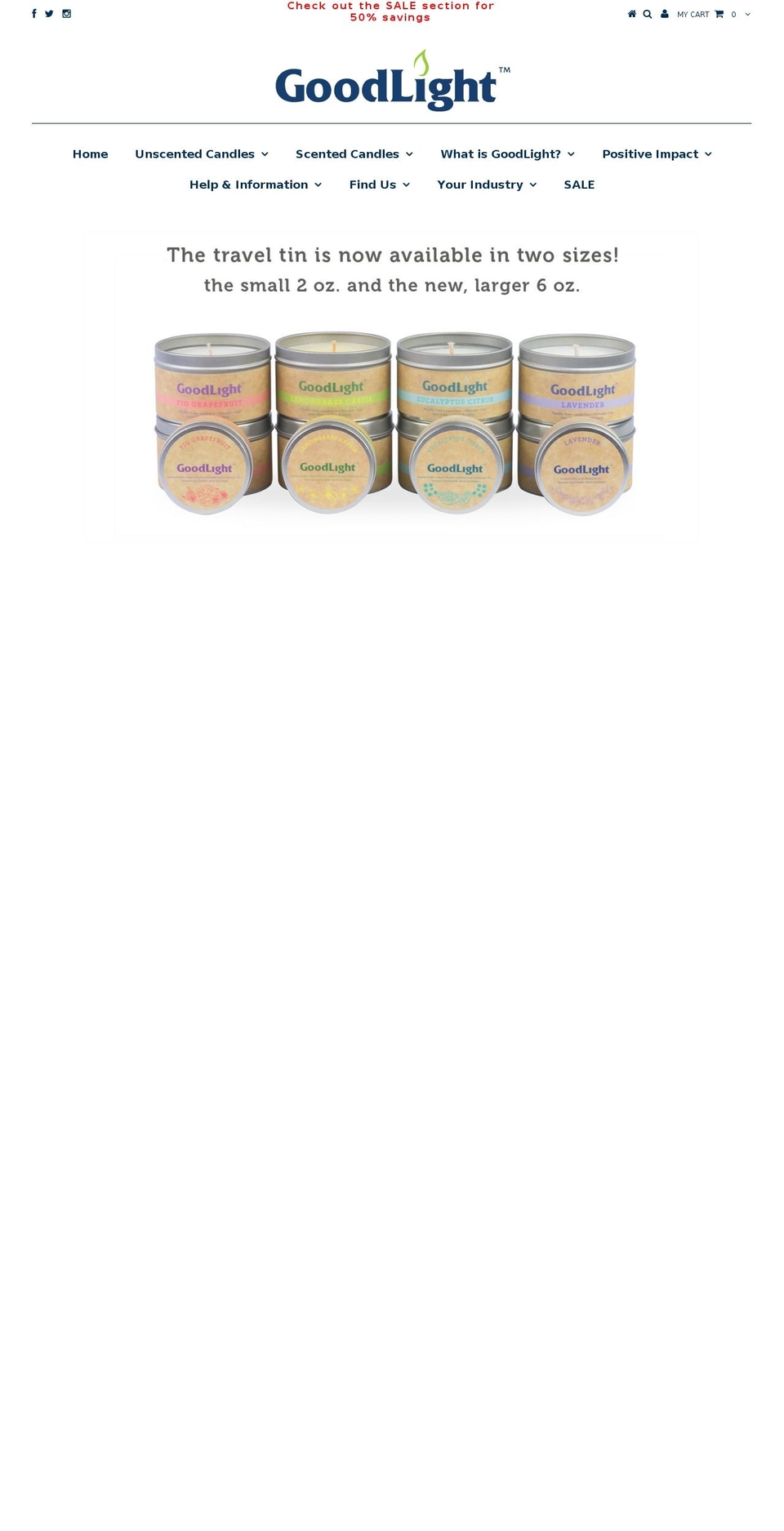 naturalcandles.com shopify website screenshot