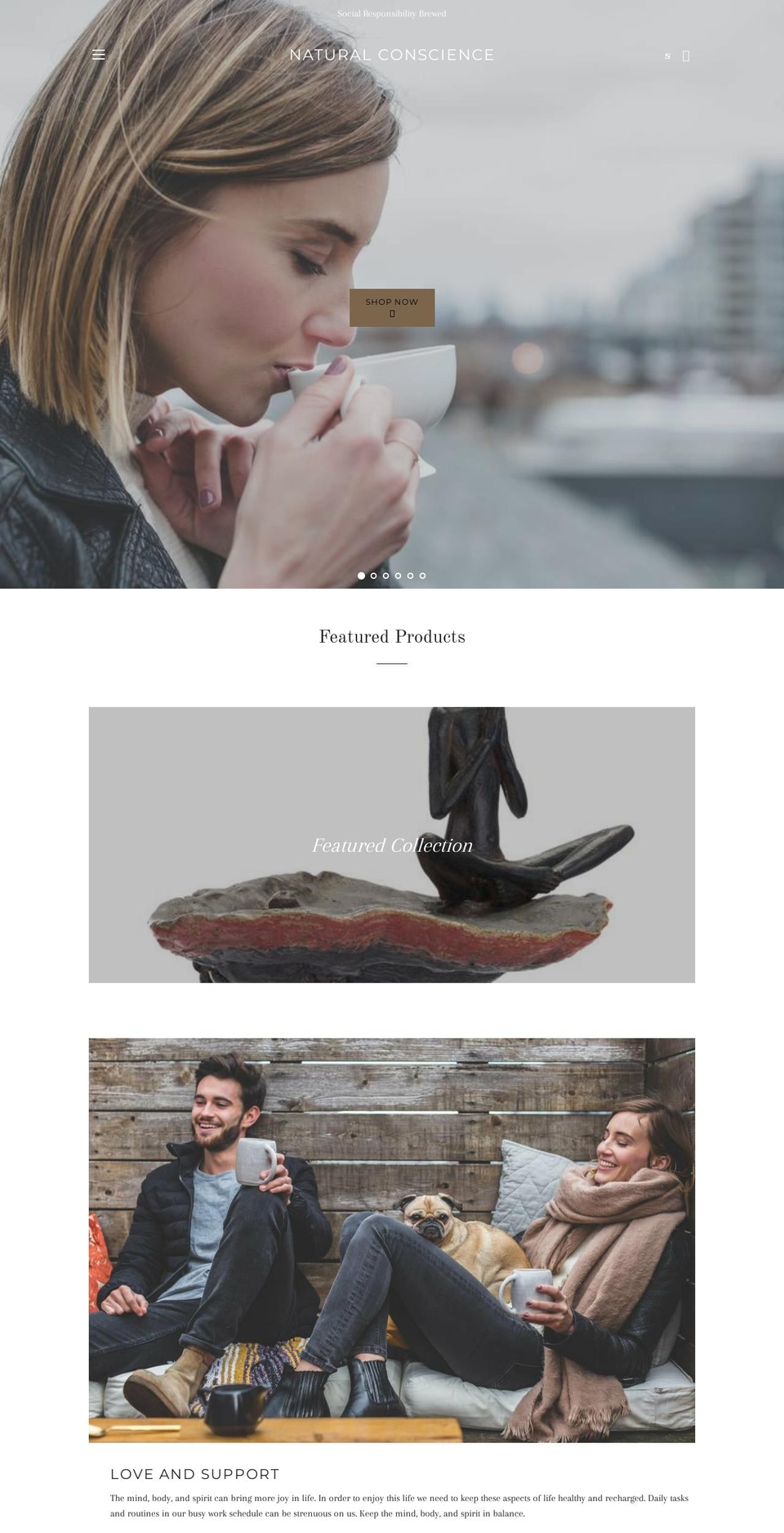 naturalconscienceshop.com shopify website screenshot