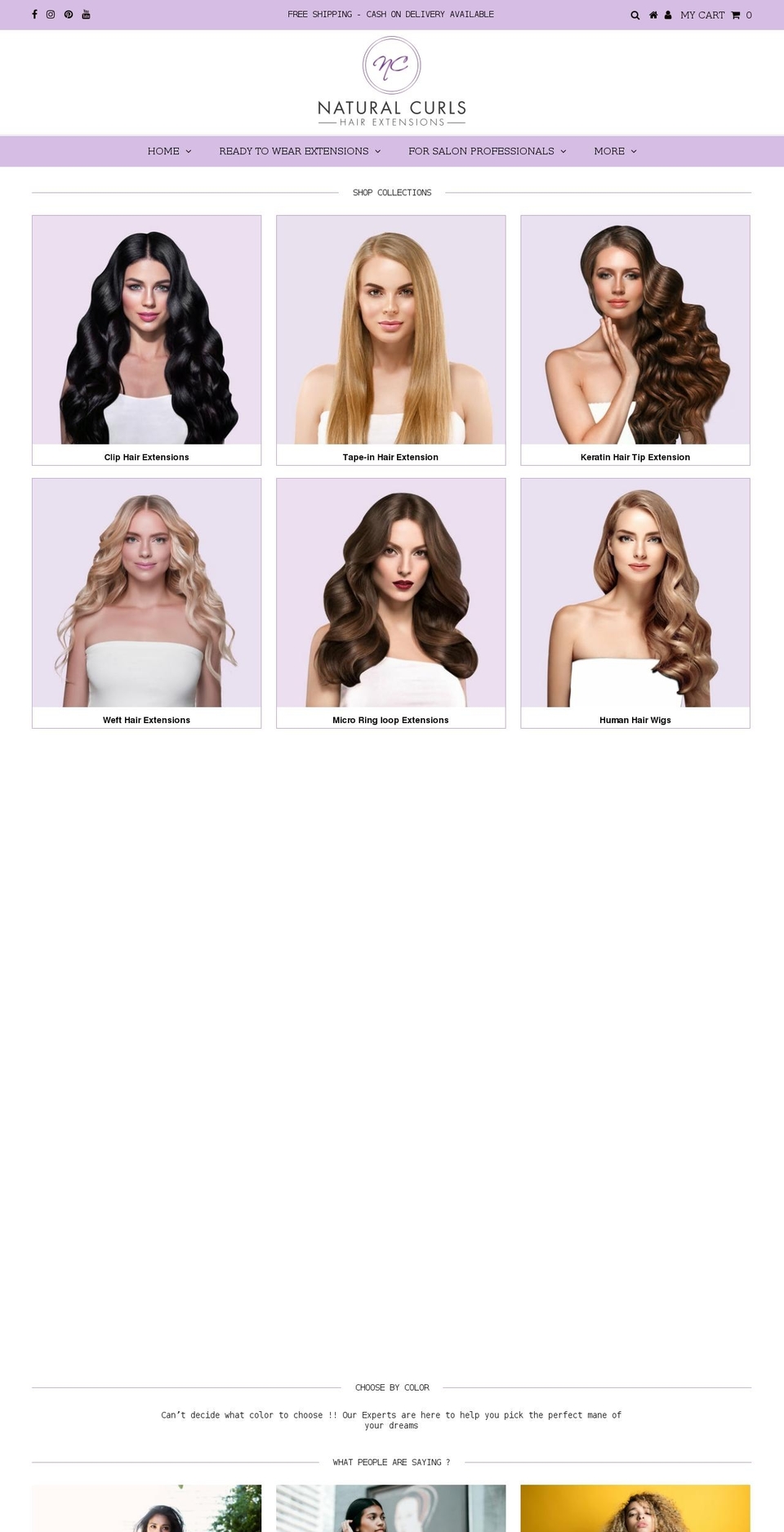 naturalcurlsme.com shopify website screenshot