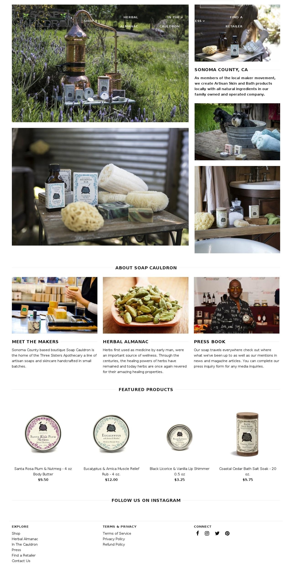 naturaldogsoap.com — Shopify storefront screenshot