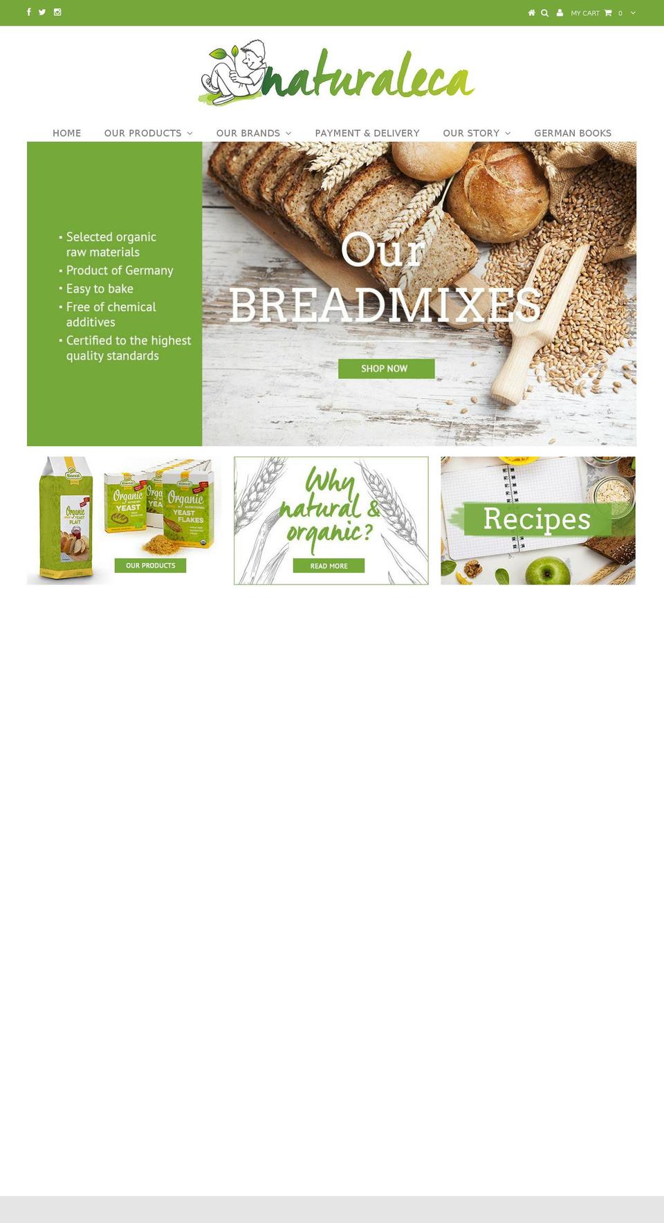naturaleca.com — Shopify storefront screenshot