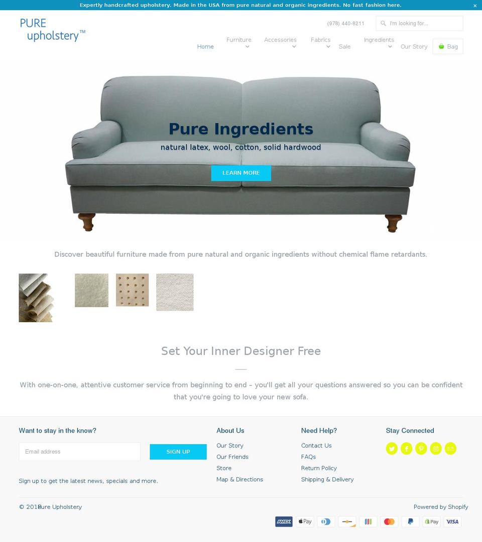 naturalecofurniture.com — Shopify storefront screenshot