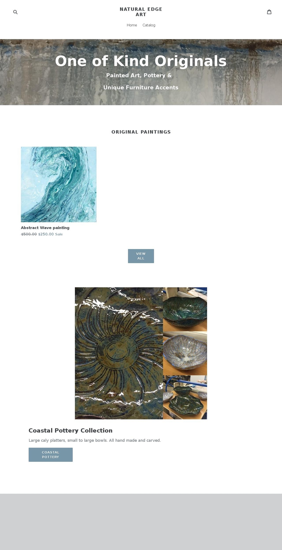 naturaledgeart.com shopify website screenshot