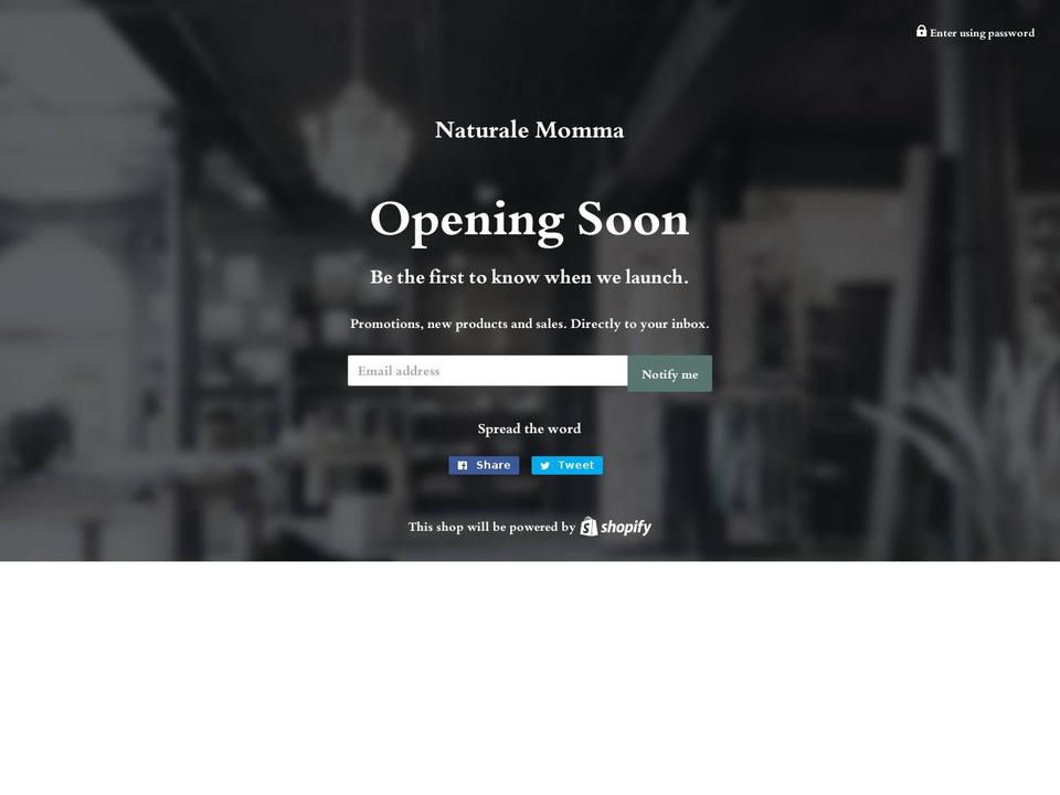 naturalemomma.com — Shopify storefront screenshot