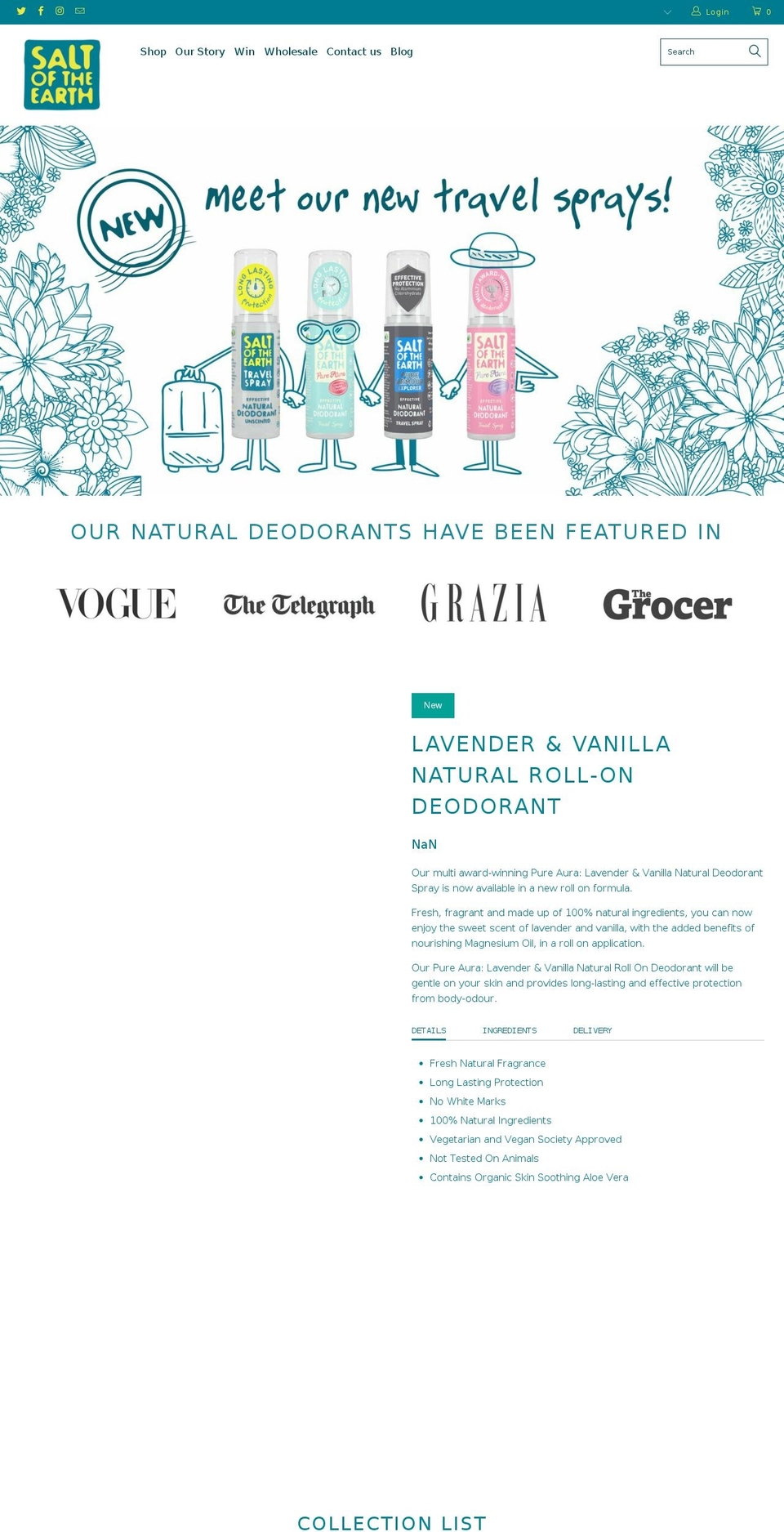naturalempathy.com — Shopify storefront screenshot