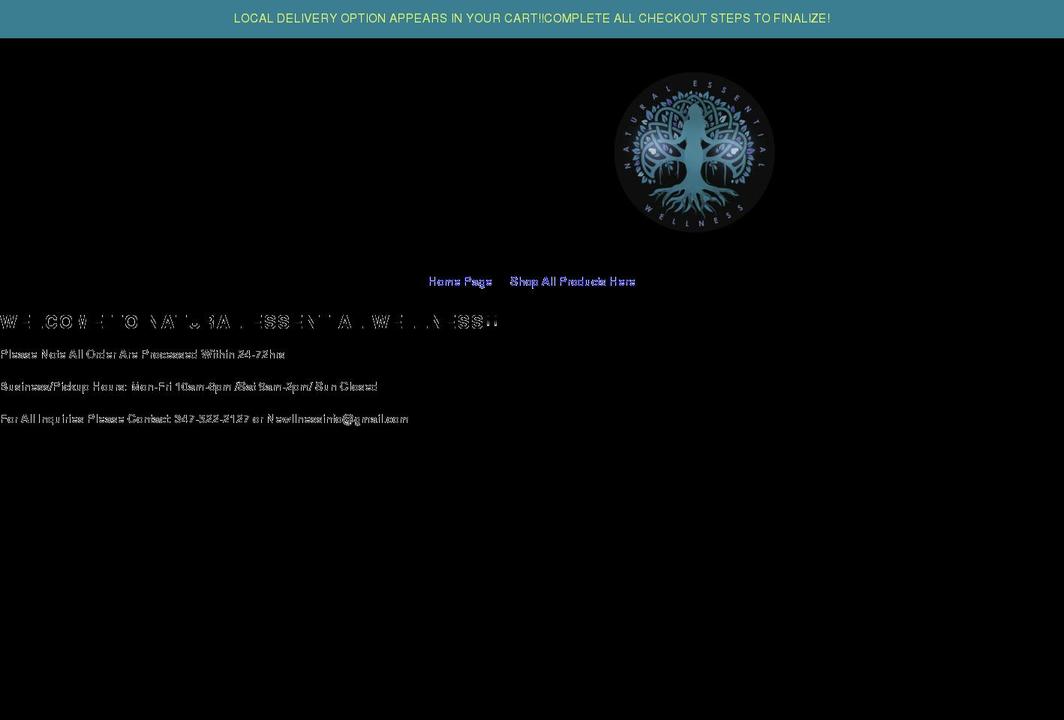 naturalessentialwellness.net shopify website screenshot