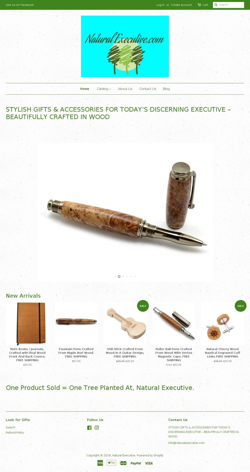 naturalexecutive.com — Shopify storefront screenshot