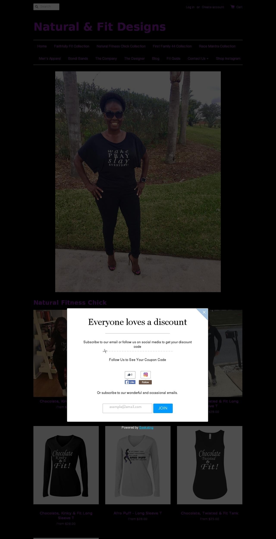 naturalfitdesigns.com shopify website screenshot