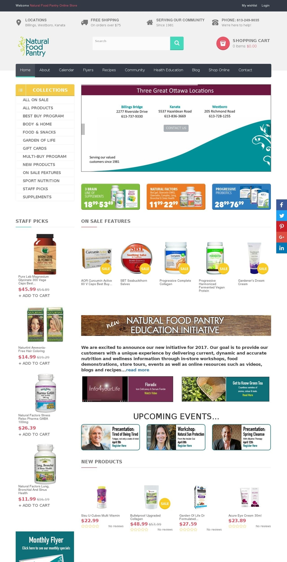 naturalfoodpantry.ca shopify website screenshot